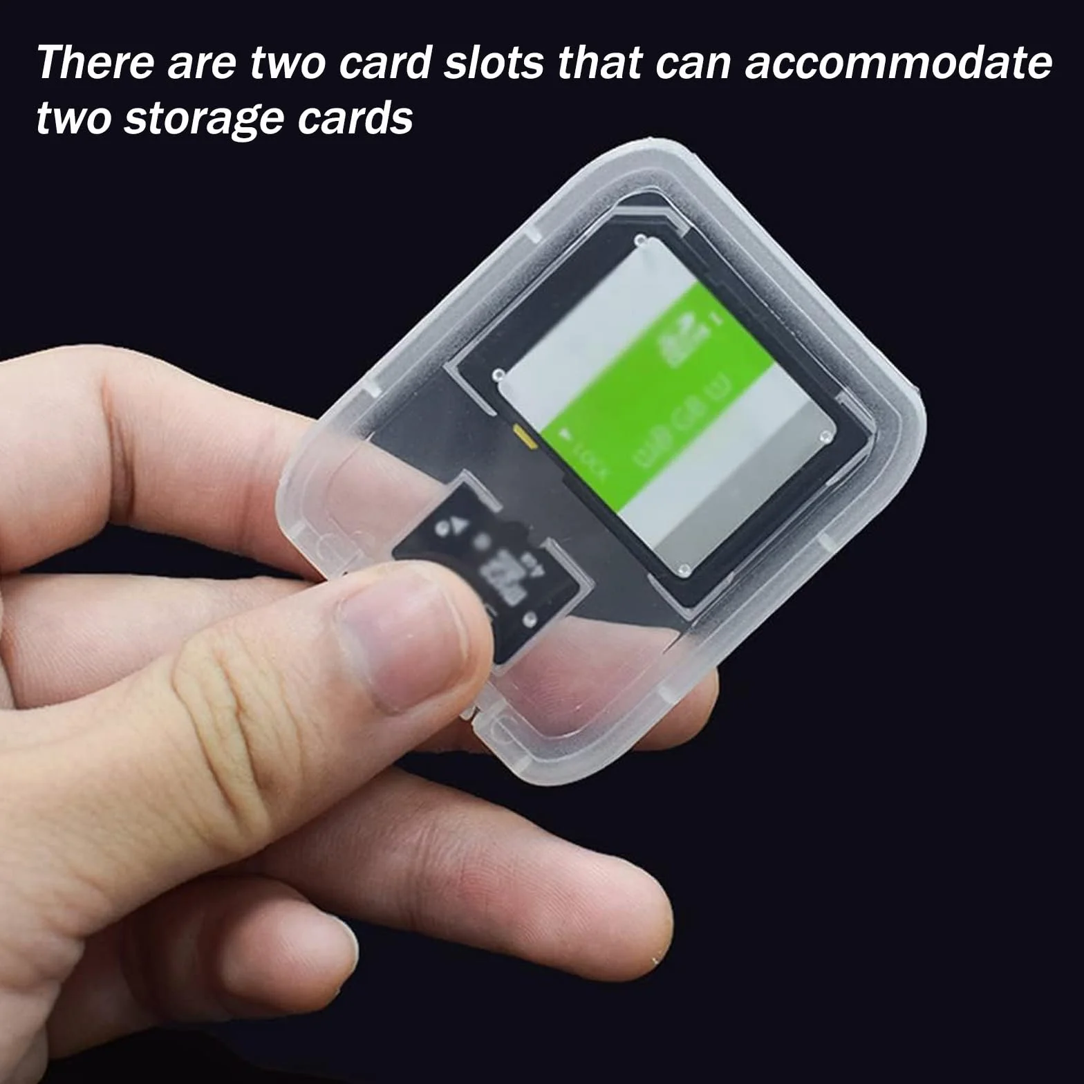 Zestaw 10 pudełek do przechowywania kart pamięci SD MMC Micro SD TF przezroczyste plastikowe etui