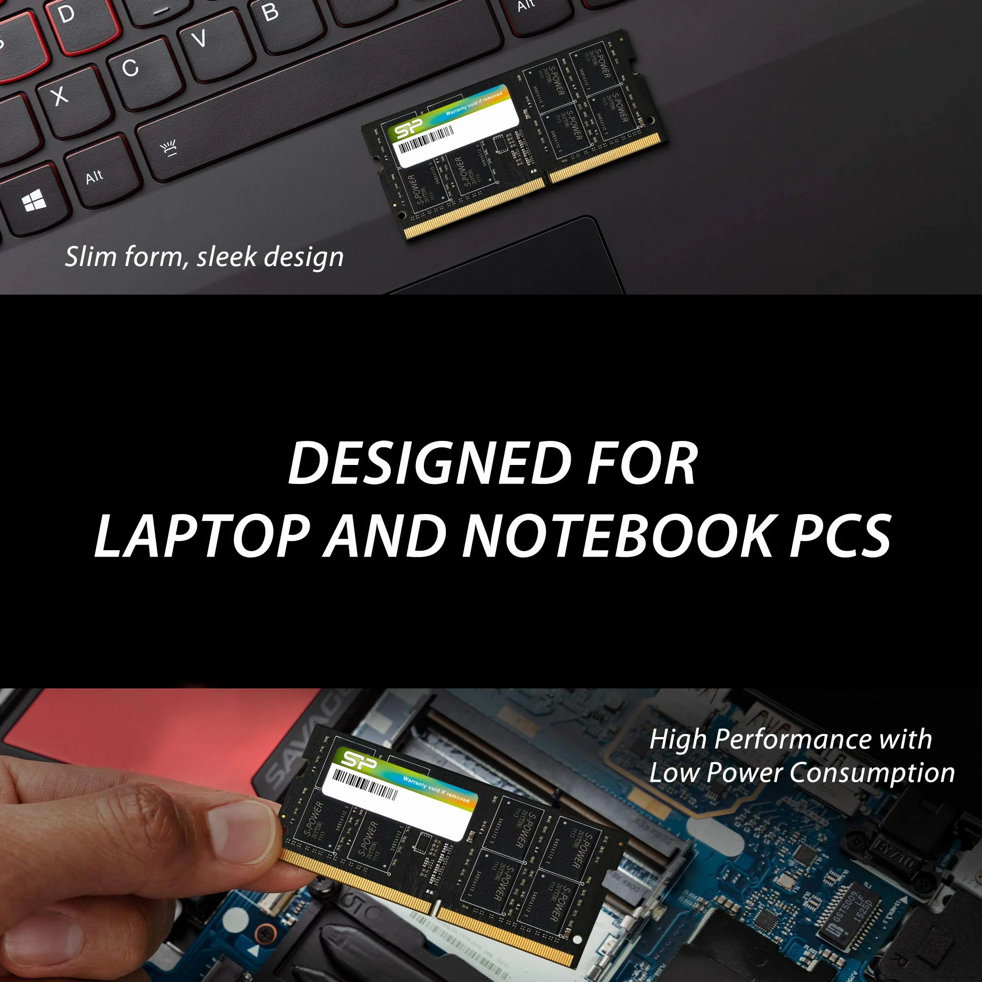 Silicon Power DDR4 16 GB 3200 MHz PC4-25600 CL22 SODIMM 260-pin 1,2 V Laptop RAM Notebook Pamięć