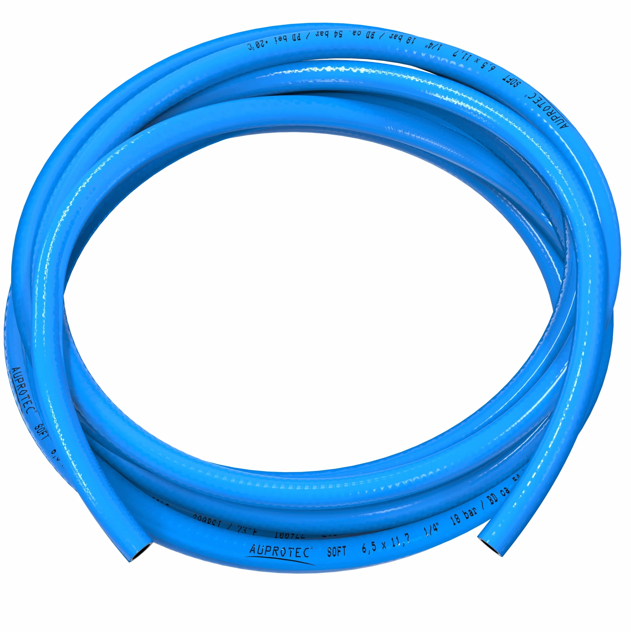 AUPROTEC Wąż sprężonego powietrza 6 mm Ø wewnętrzna 20 m wąż PCW I 3-warstwowy wąż tkaninowy do kompresora sprężonego powietrza I Bund/towar sprzedawany na metry, bardzo elastyczny