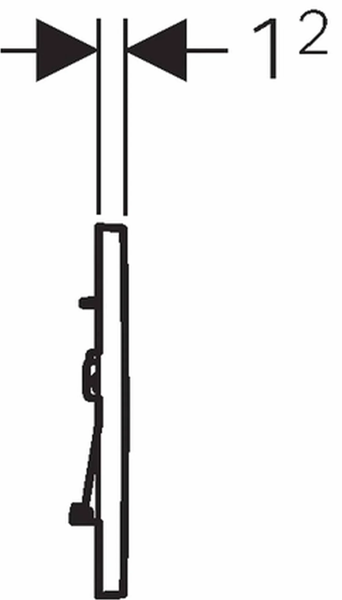 Geberit p?ytka uruchamiaj?ca Sigma30, do systemu 2-sp?ukiwanego, Kolor: chromowane na jasno/chromowane matowo - 115.883.KH.1