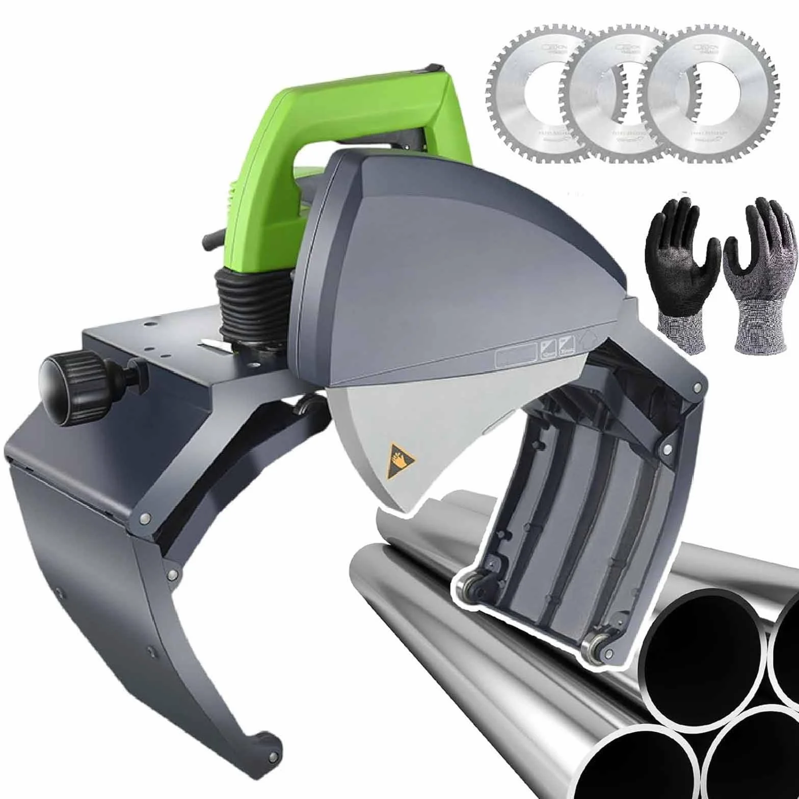 Automatyczna elektryczna przecinarka do rur 15-400 mm | Cięcie na zimno rur ze stali nierdzewnej, miedzi, PVC i tworzyw sztucznych | Profesjonalne narzędzie hydrauliczne bez zadziorów,ZD220