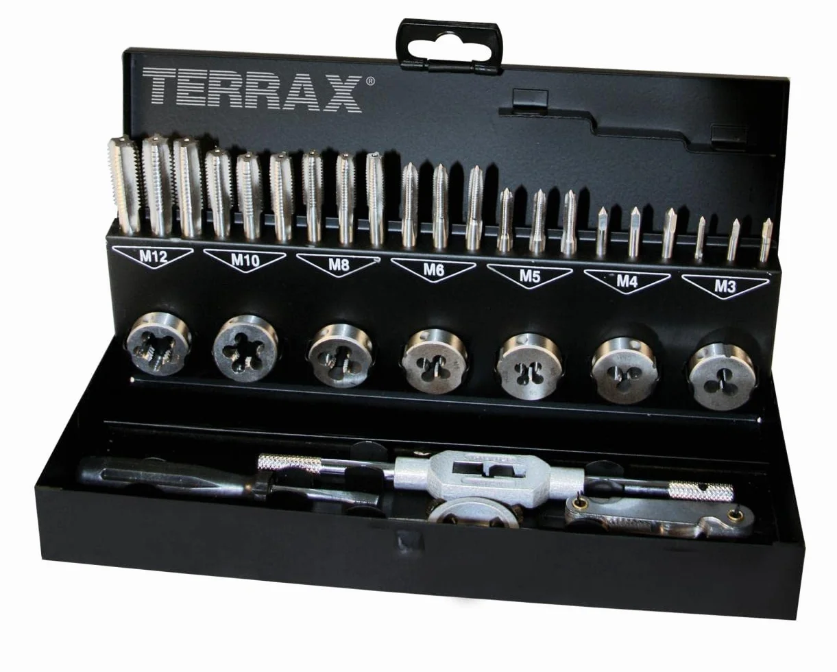 Terrax A245013 31-częściowy zestaw narzędzi do gwintowania