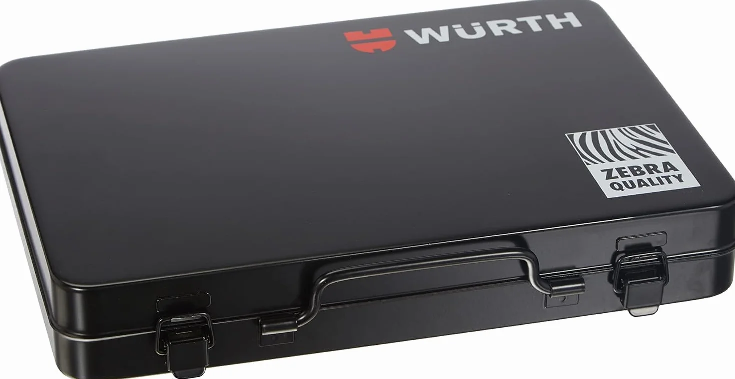 Würth Zebra Zestaw Narzędzi, Srebrny/Czarny, ‎10 x 10 x 10 cm; 6.58 kg, 59 Elementów