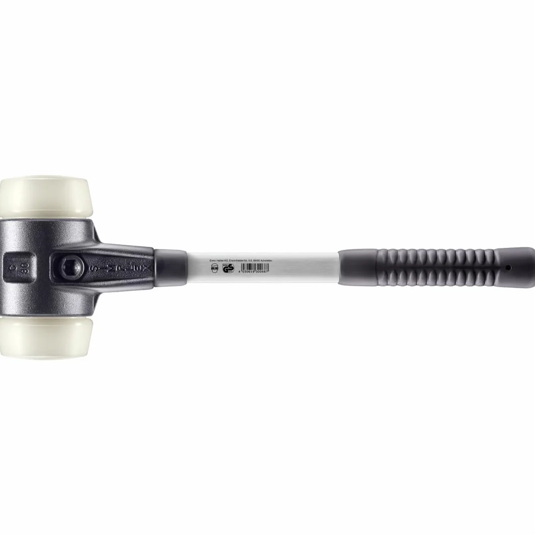 Halder 3708080" Simplex nylon miękki młotek z uchwytem z włókna szklanego, wielokolorowy, 80 mm