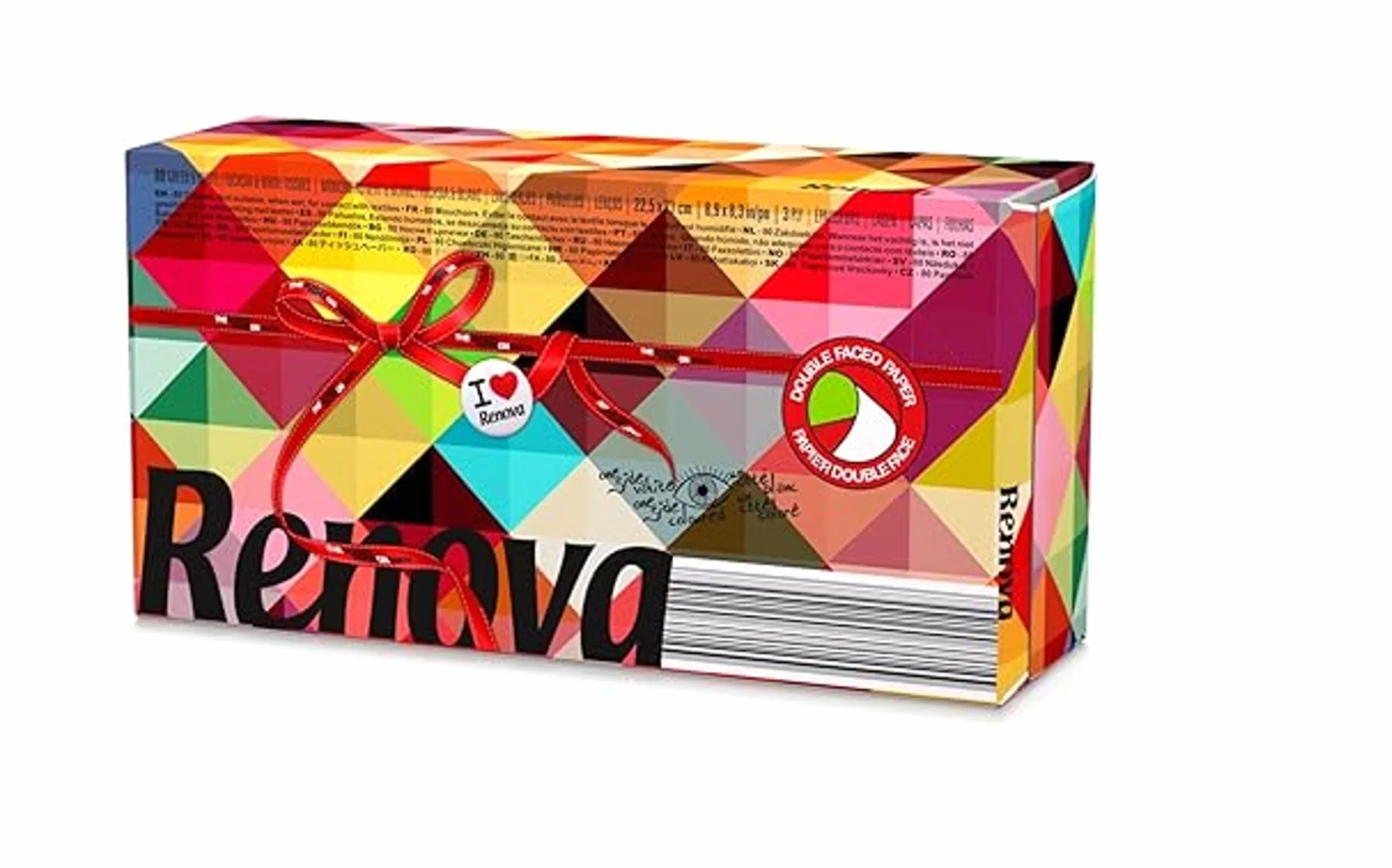 Renova 200067196 Chusteczki, Wielokolorowy, 80 sztuk