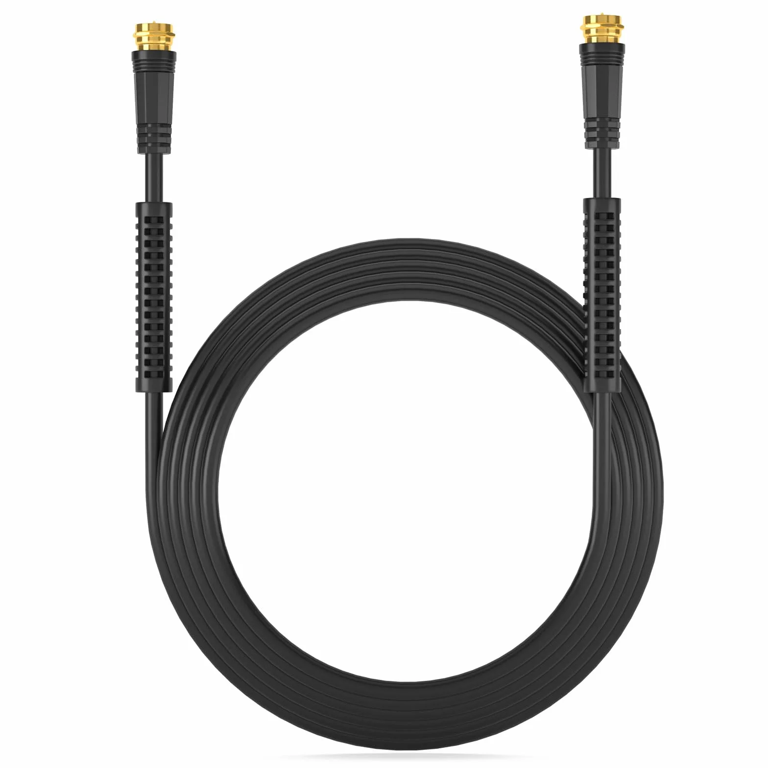 HB-DIGITAL 5m kabel antenowy TV SAT 8K 4K UHD kabel koncentryczny satelitarny kabel przyłączeniowy F-wtyk DVB-S2 DAB+ radiowy płaszcz prądowy filtr 2x rdzeń ferrytowy czarny