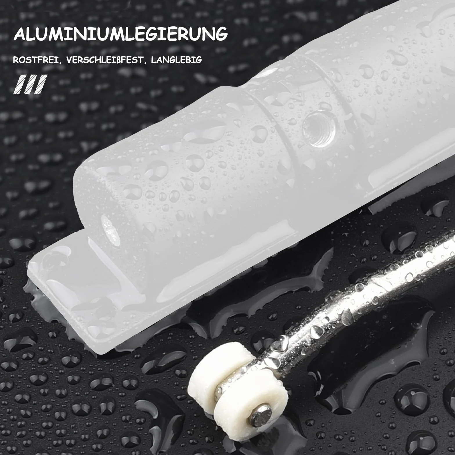 Regulowany samozamykacz drzwi, Rebound, ze stopu aluminium, do sypialni, biura, biały