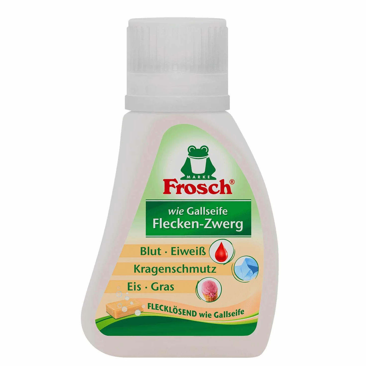 75 ml żaba krasnal środek do usuwania plam, takich jak mydło żółciowe na krew, białko, brud kołnierza, lód i plamy z trawy, 1 opakowanie (1 x 75 ml)