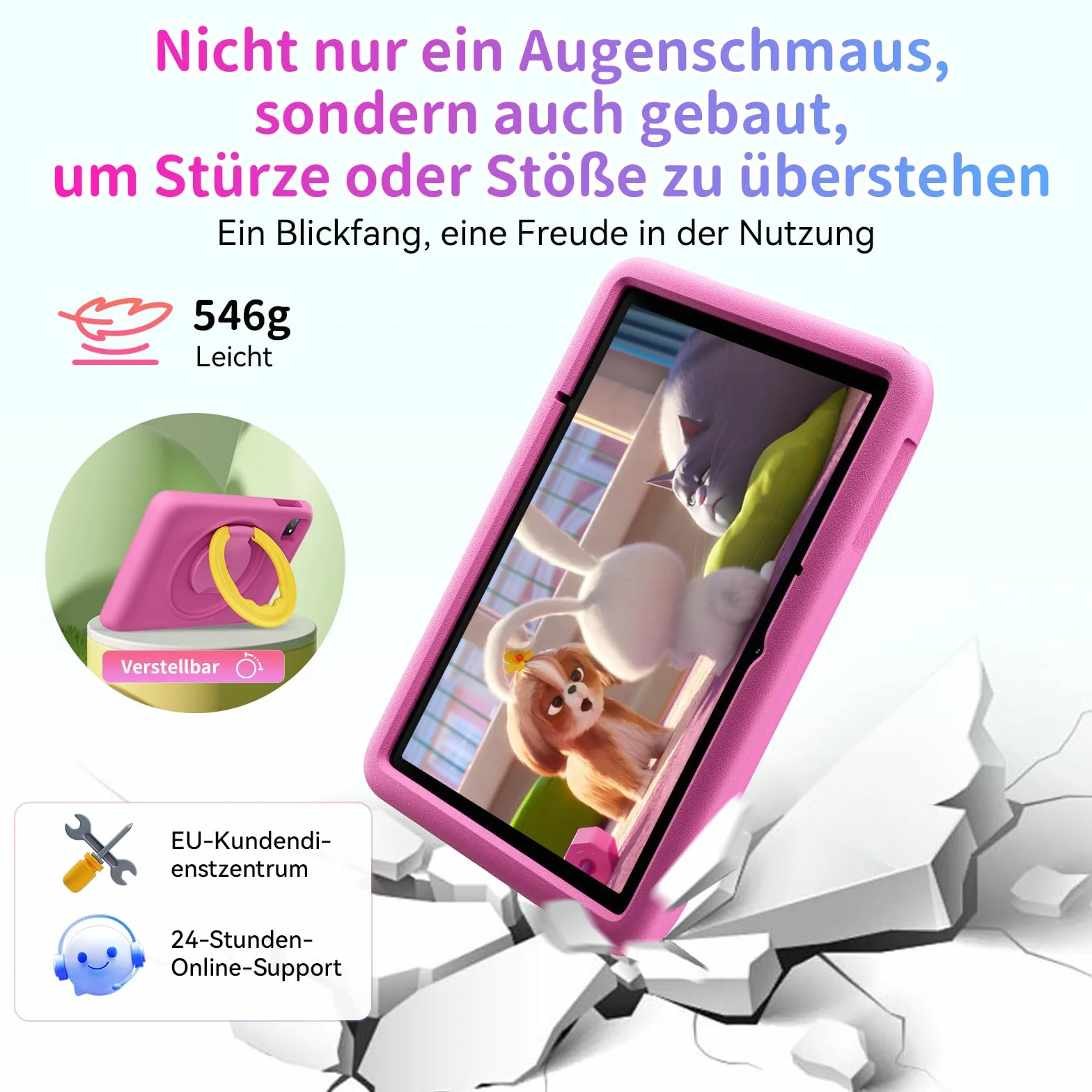 BLACKVIEW TAB A6 KIDS 10.1" 4/128GB Wi-Fi Różowy