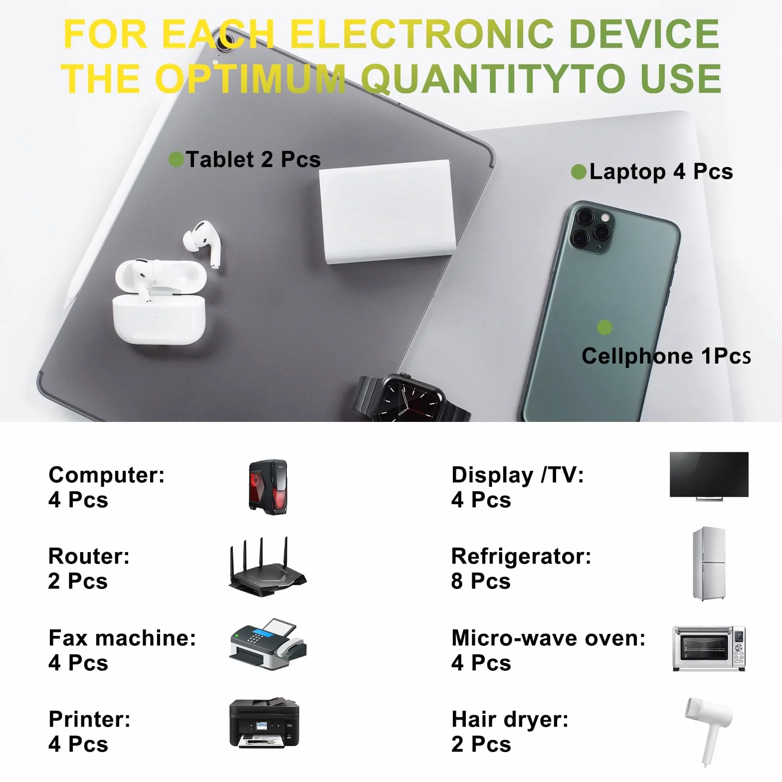 Andibro Srebrne naklejki ochronne na telefon 12 szt. neutralizatory na smartfony tablety laptopy komputer Wi-Fi drukarkę telewizor