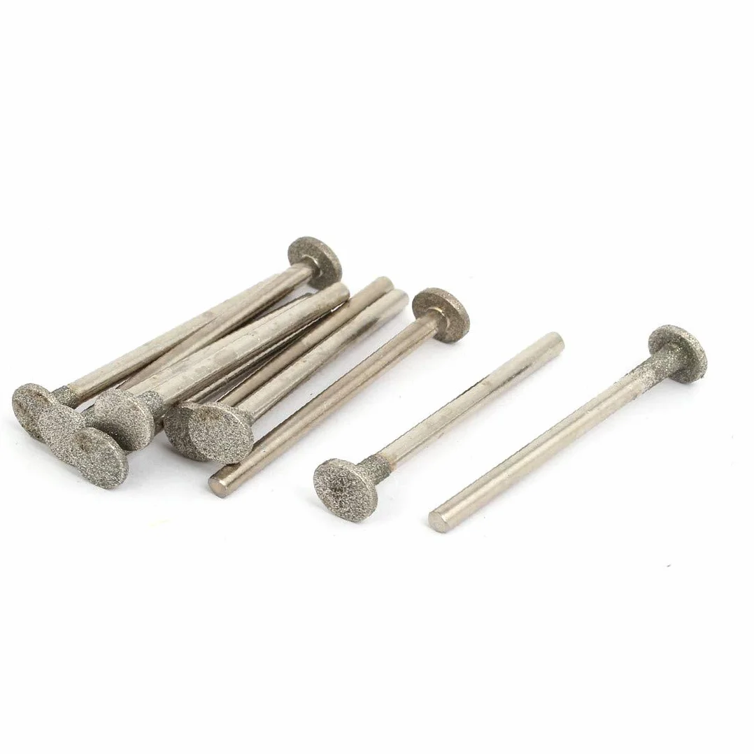 8mm Dia Diamentowe trzpienie w kształcie litery T Ściernice trzpieniowe 10 szt(8mm dia diamantbeschichtete t-form montierte punkte schleifstückchen 10 stücke