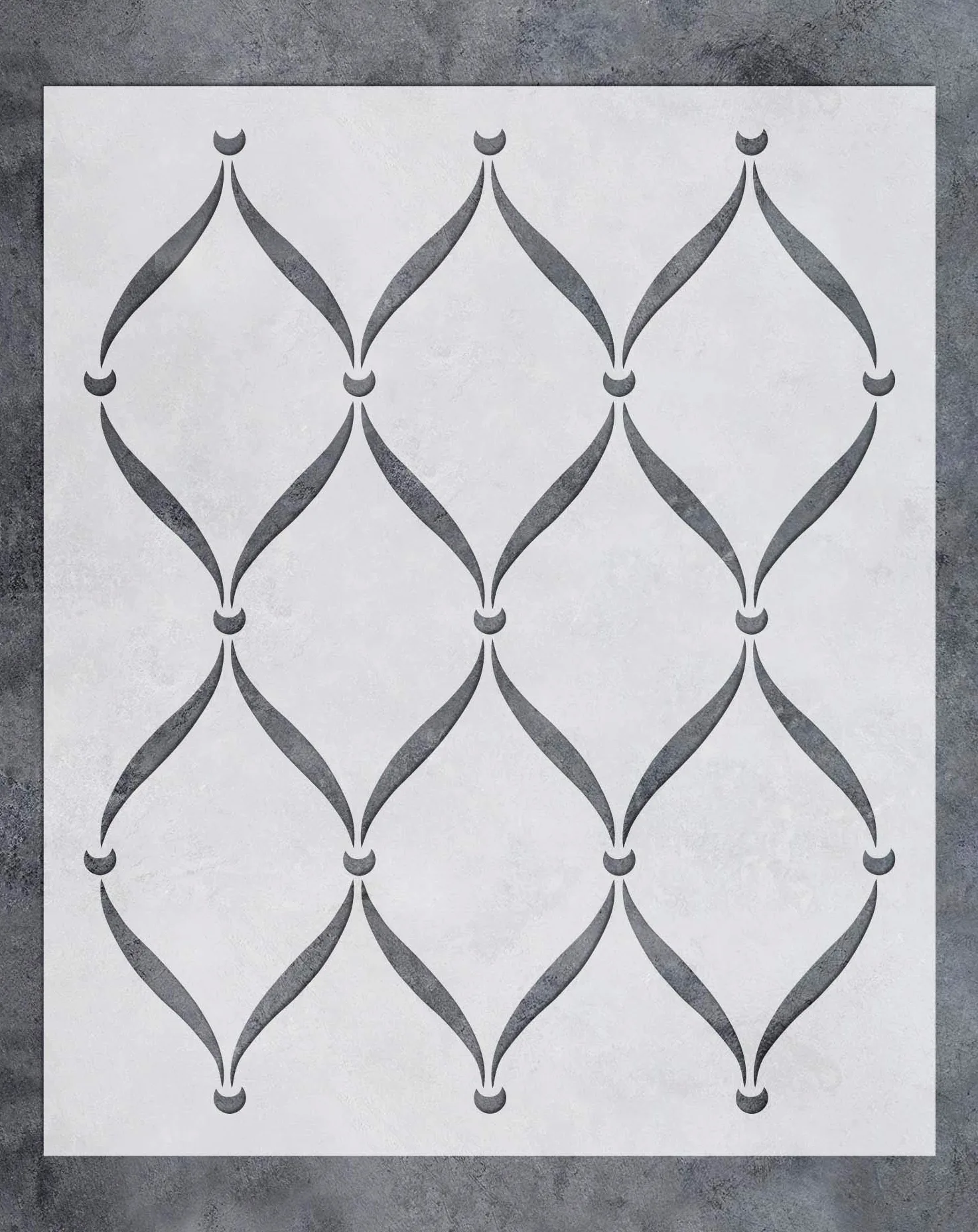 GSS Designs Szablon ścienny, duży szablon kratowy (51 x 61 cm) do malowania na meblach ściennych, podłogach, szablonach materiałowych, szablonów wielokrotnego użytku do naklejek ściennych, tapet i