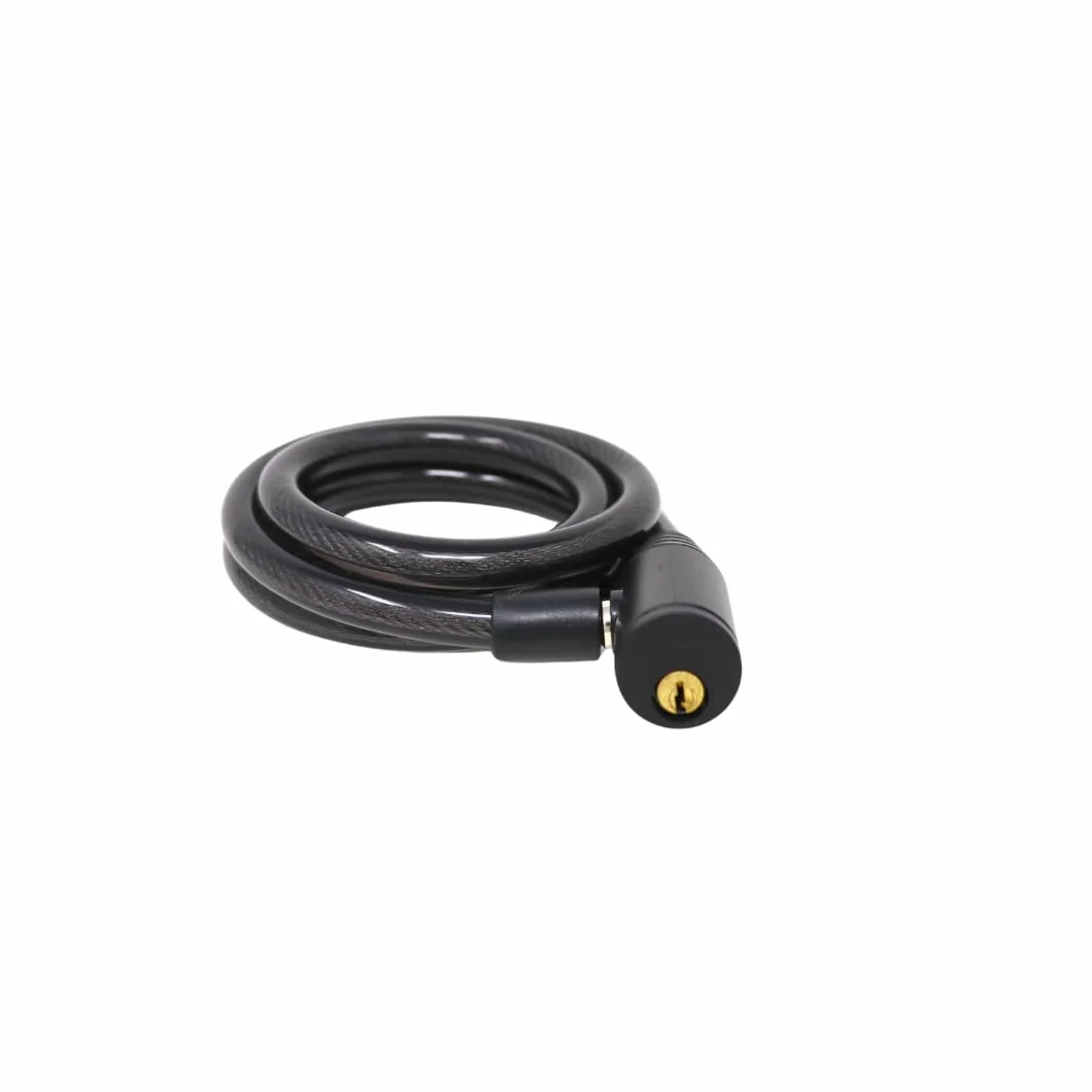 Stahlex zapięcie na kabel 390 z uchwytem – 120 cm zapięcie rowerowe z kluczem | kabel stalowy 12 mm, kolorowy i elastyczny | w zestawie 2 klucze i uchwyt | do roweru, roweru elektrycznego, skutera