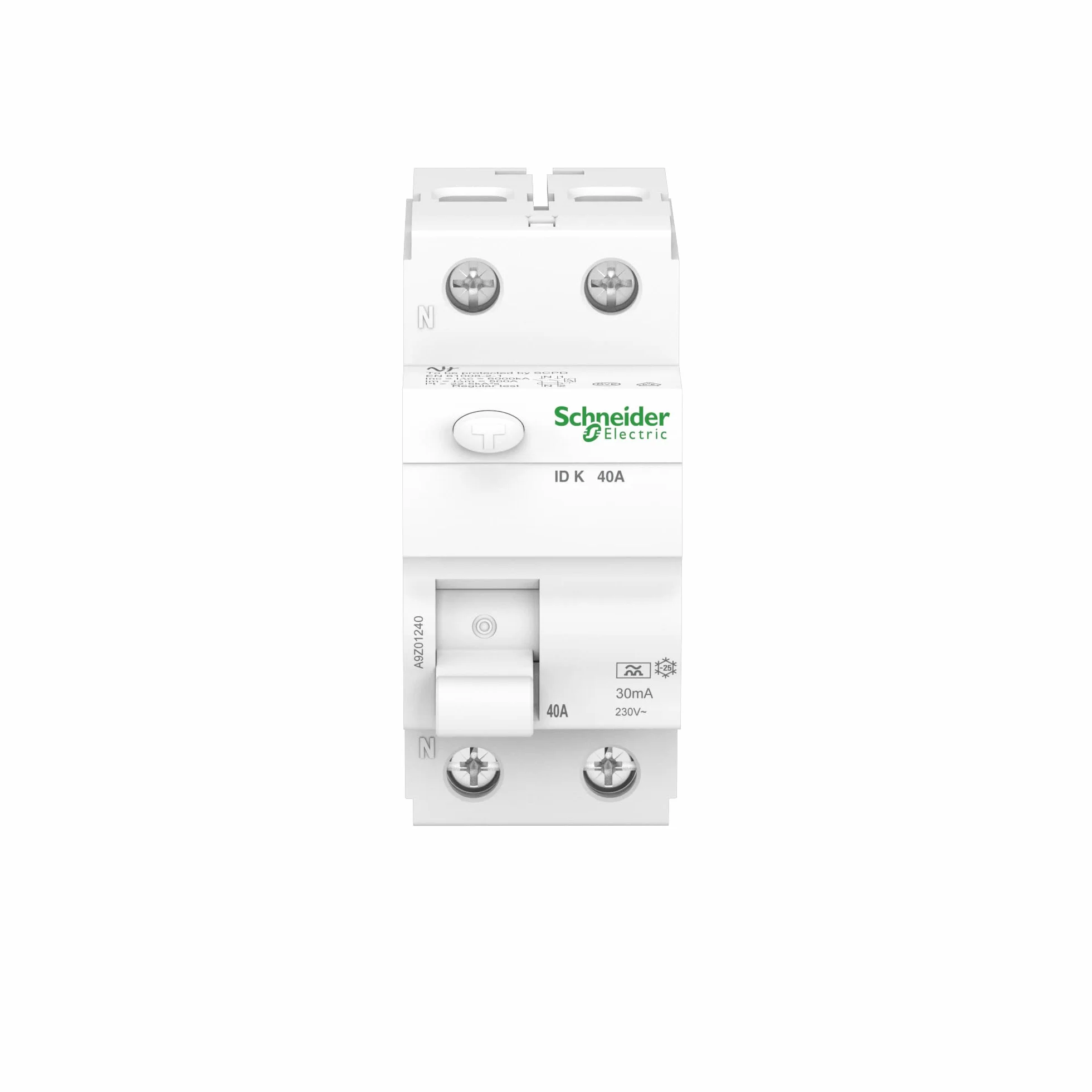 Schneider A9Z01240 wyłącznik różnicowoprądowy ID K, 2P, 40A, 30mA, typ A