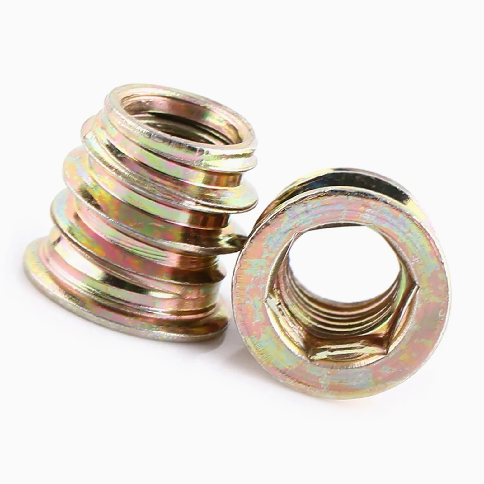 Wakects Heks Drive Naker, 20pc Trwały nakrętkę Wkładki do Drewna do Obróbki Drewna (M8*13 mm)