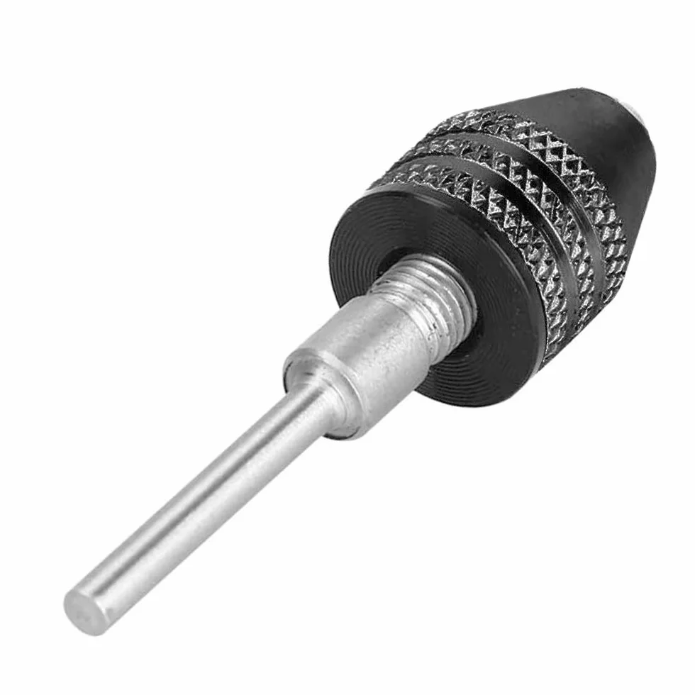 Mesee 2 sztuki Keyless Mini adapter do uchwytu wiertarskiego, 0,3-3,4 mm, szybkomocujący, mini-3-szczękowy uchwyt wiertarski, adapter śrubokrętu do szlifierek elektrycznych