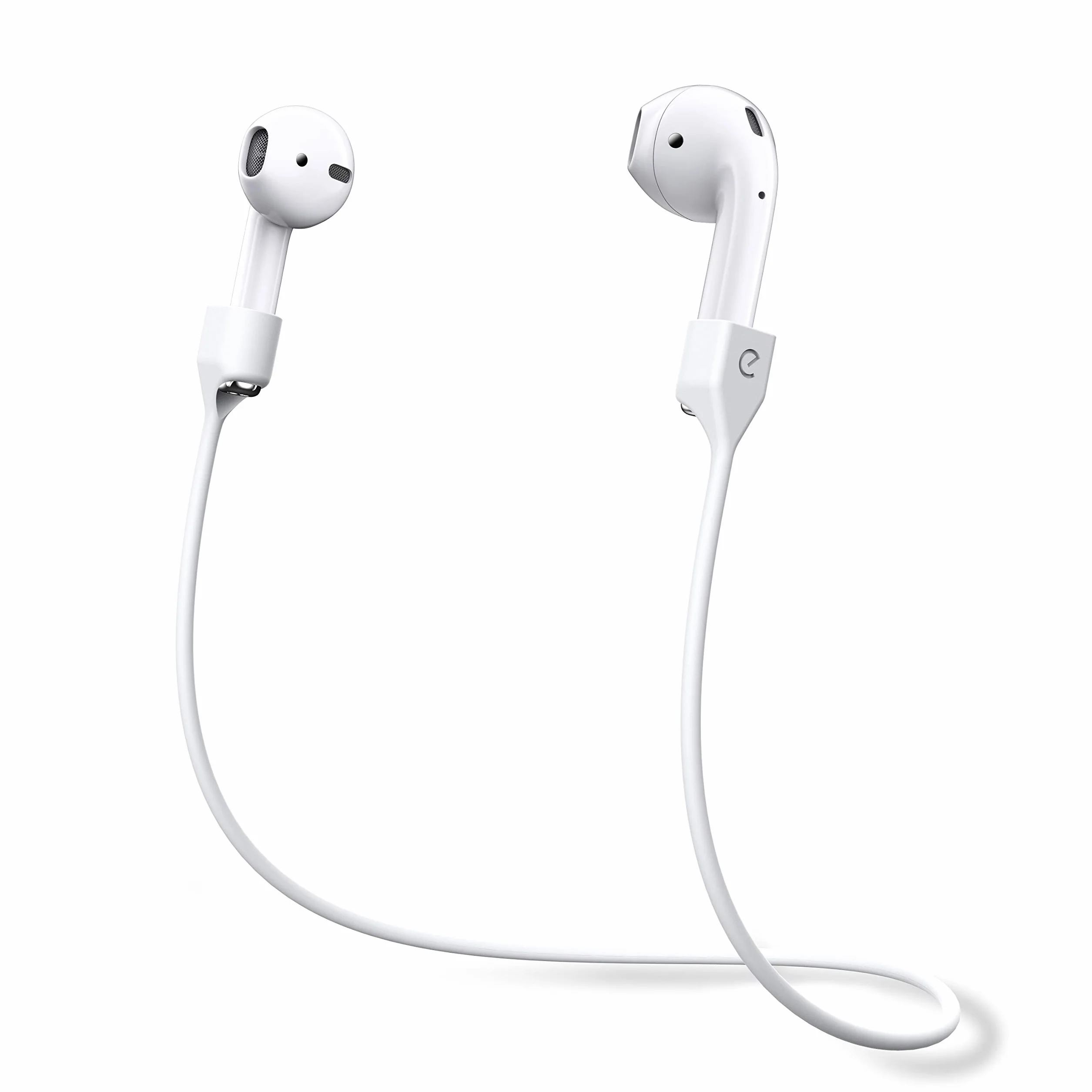 Keybudz AirStrapz uchwyt na pasek do Apple AirPods Pro i AirPods, biały