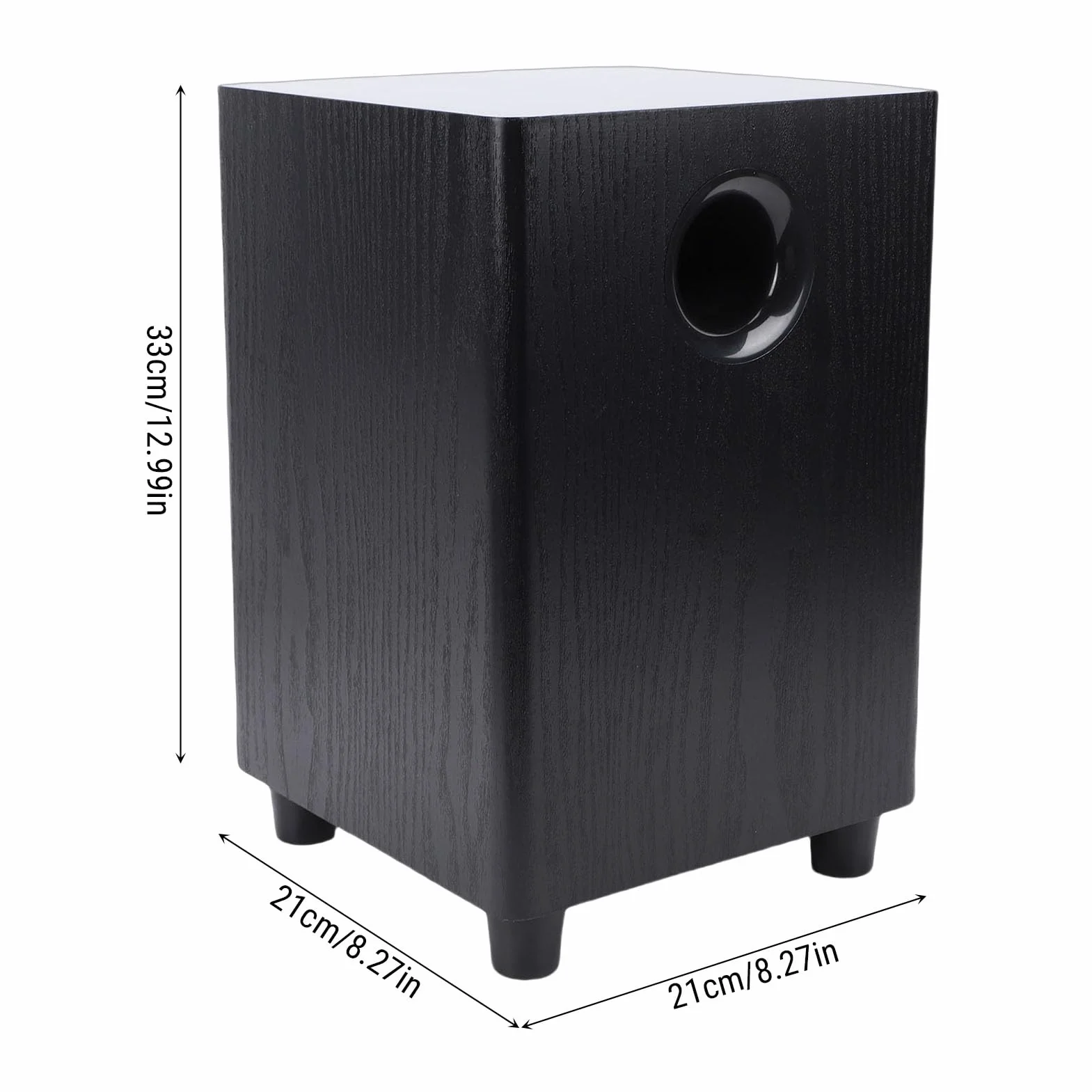 Sorandy Subwoofer 6,5 Cala, Pasywny Głośnik Subwoofer o Mocy 100 W z Głębokim Basem i konstrukcją MDF, Funkcja Plug-and-Play do Kina Domowego, Imprez
