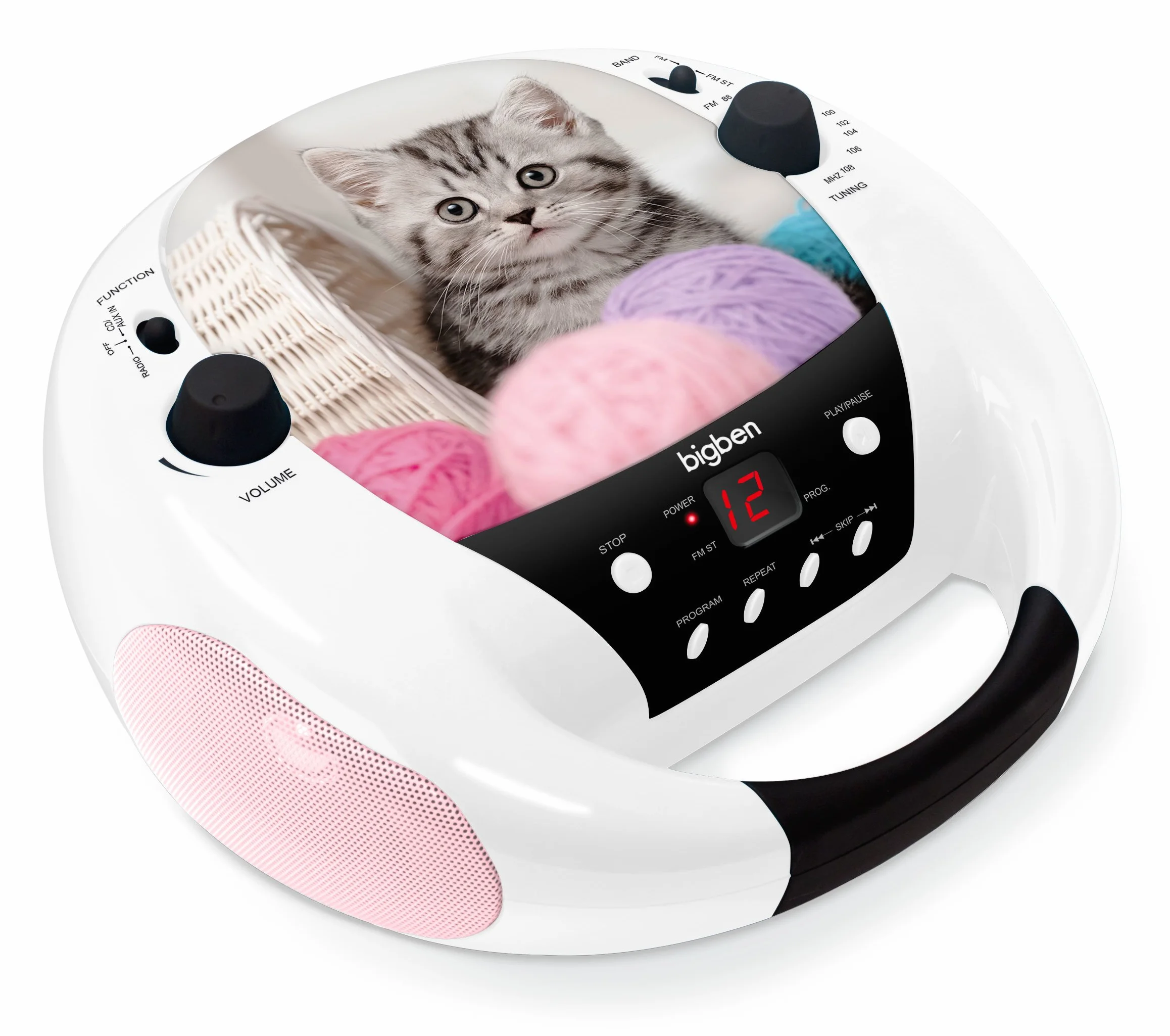 Lettore CD Radio FM Portatile Gatto Cd52Cats3