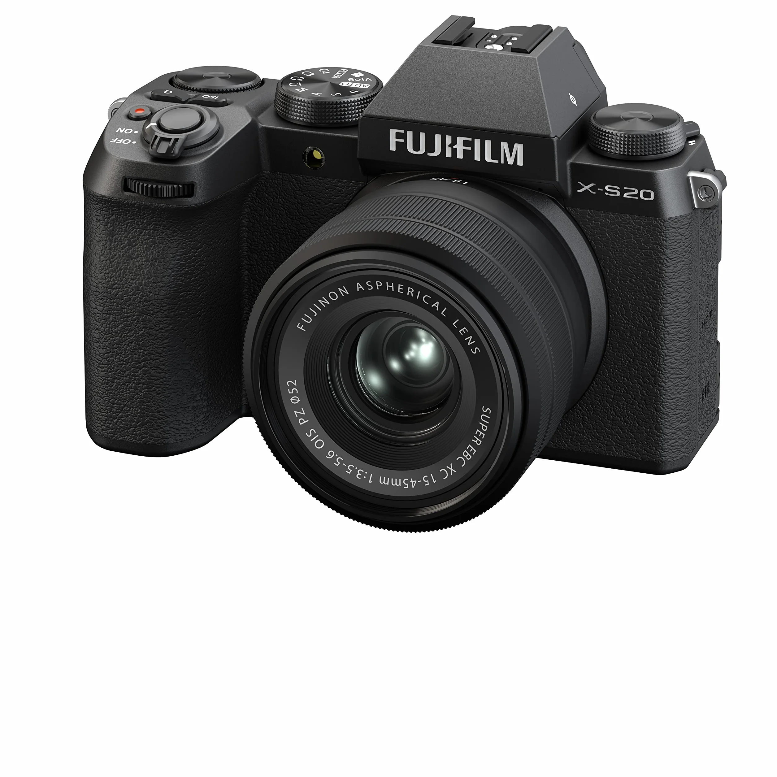 Fujifilm X-S20 26MP bezlusterkowy aparat cyfrowy KIT XC15-45mmF3.5-5.6 X-Trans CMOS 4 APS-C X-Processor 5 IBIS 6,2K 30p czarny
