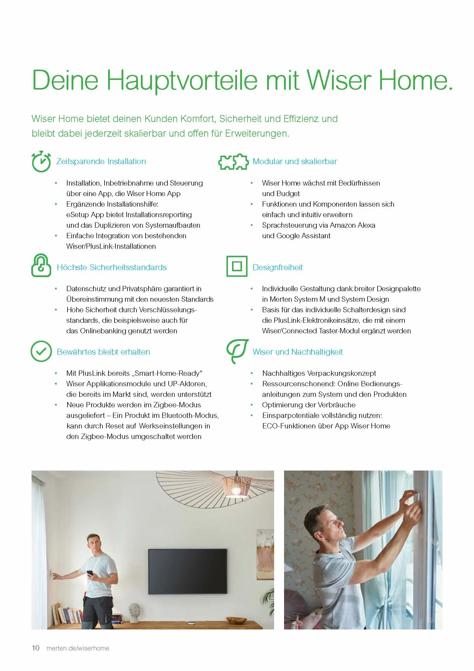 Schneider Electric Wiser połączony termostat pokojowy Zigbee 2,4GHz 76x76x25 mm Biały CCTFR6400