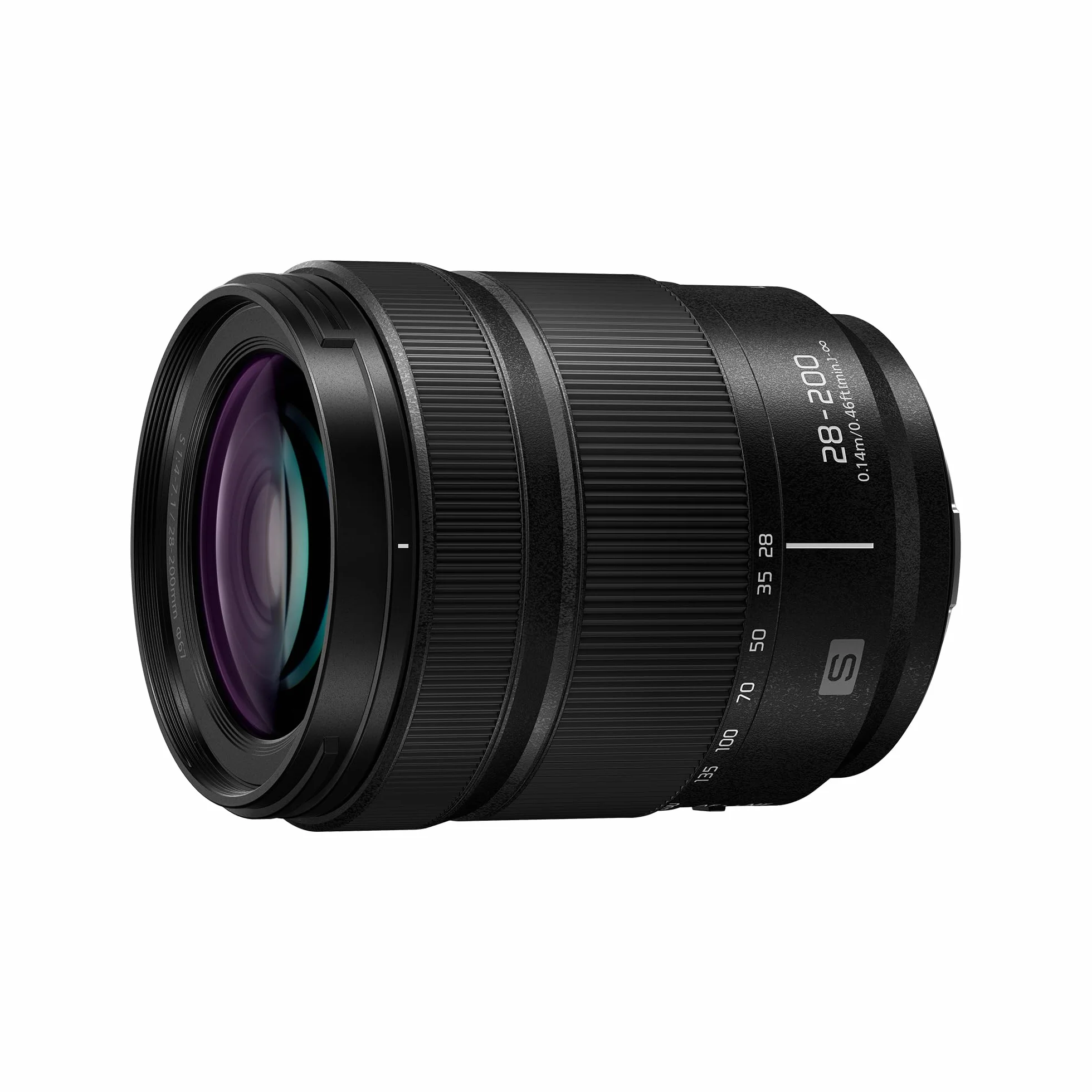 Panasonic Lumix S-R28200E 28-200mm F4.0-7.1 Obiektyw Pełnoklatkowy Zmiennoogniskowy Makro Dual IS 2 Odporny na Kurz Zachlapanie i Mróz 4K Czarny