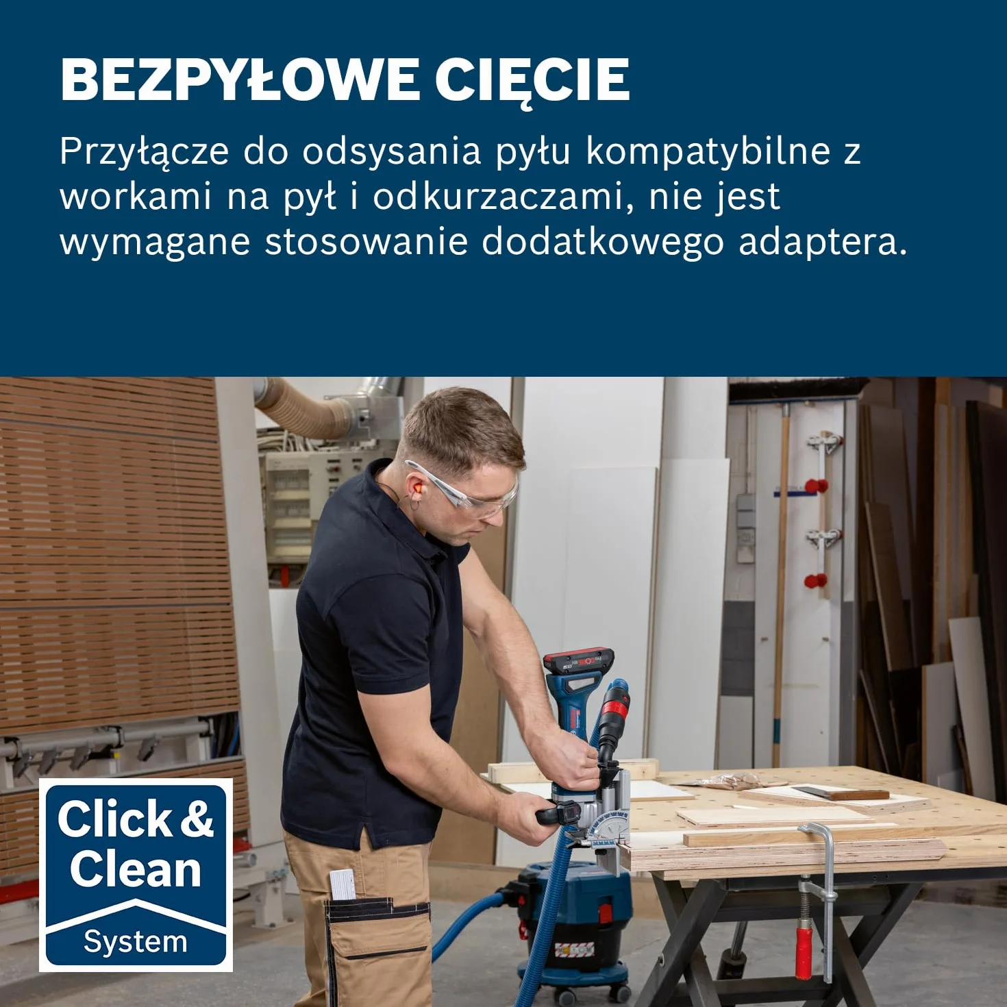System profesjonalny 18 V firmy Bosch: lamelownica akumulatorowa GFF 18V-22 (frez tarczowy Ø 105 mm, worek na pył, płyta nasadzana, klucz widełkowy, wypełnienie, walizka L-BOXX, bez akum./ładowarki)