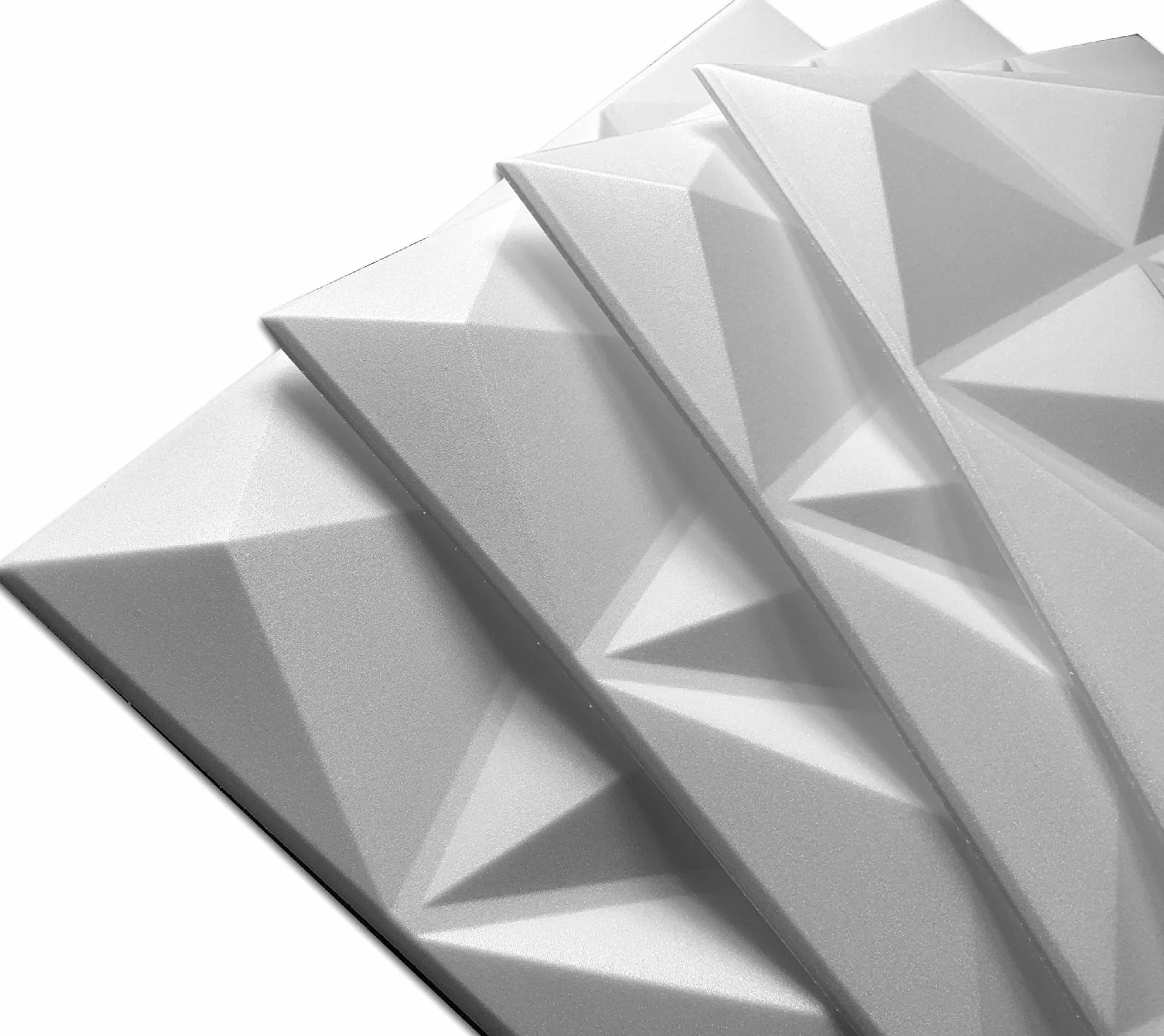 Deccart - Panele ścienne 3D, styropian, okładzina ścienna, sufit, panele sufitowe, panele ścienne, panele dekoracyjne, panele ścienne, panele ścienne, polistyren 50 x 50 cm, Brylant 2 m², 8 sztuk