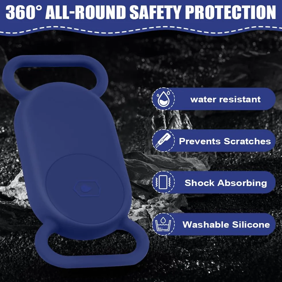 Ainiv Etui ochronne silikonowe do Samsung Galaxy SmartTag 2, brelok, wodoodporne