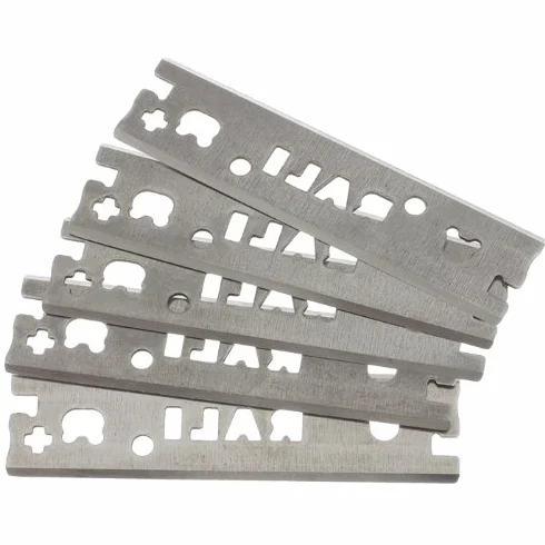 Rali 4406 nóż dwustronny szerokość 48 mm strug 220 i 105 (10 sztuk), srebrny