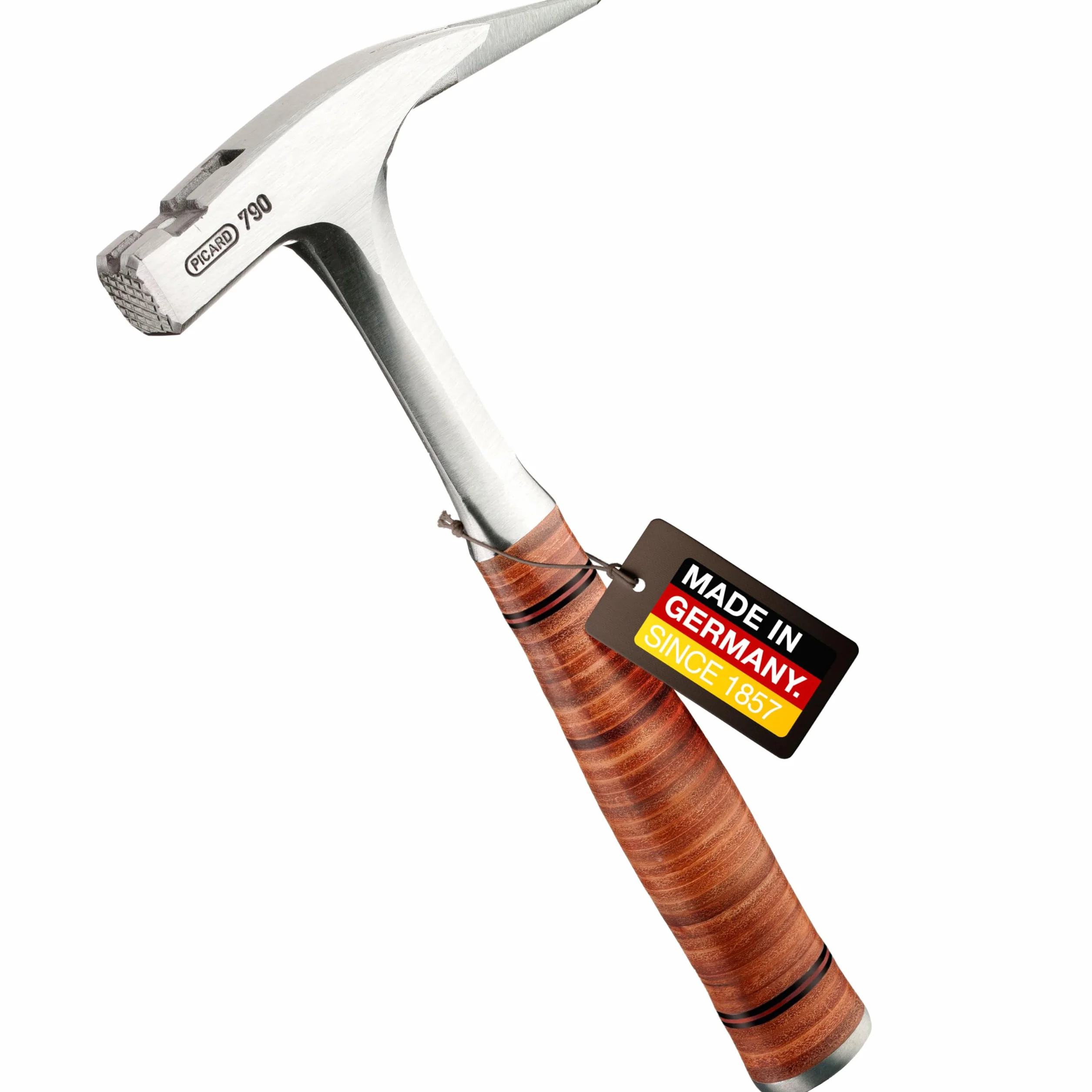 Picard 0079010 Młotek dekarski Skórzany uchwyt Wgnieciona powierzchnia uderzeniowa (import niemiecki)