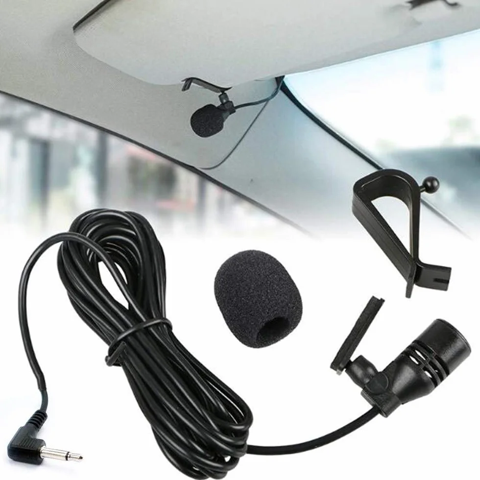 Mikrofon samochodowy zewnętrzny 3,5 mm kompatybilny z Boss Corehan Power Acoustik JVC Sony Jensen Alpine