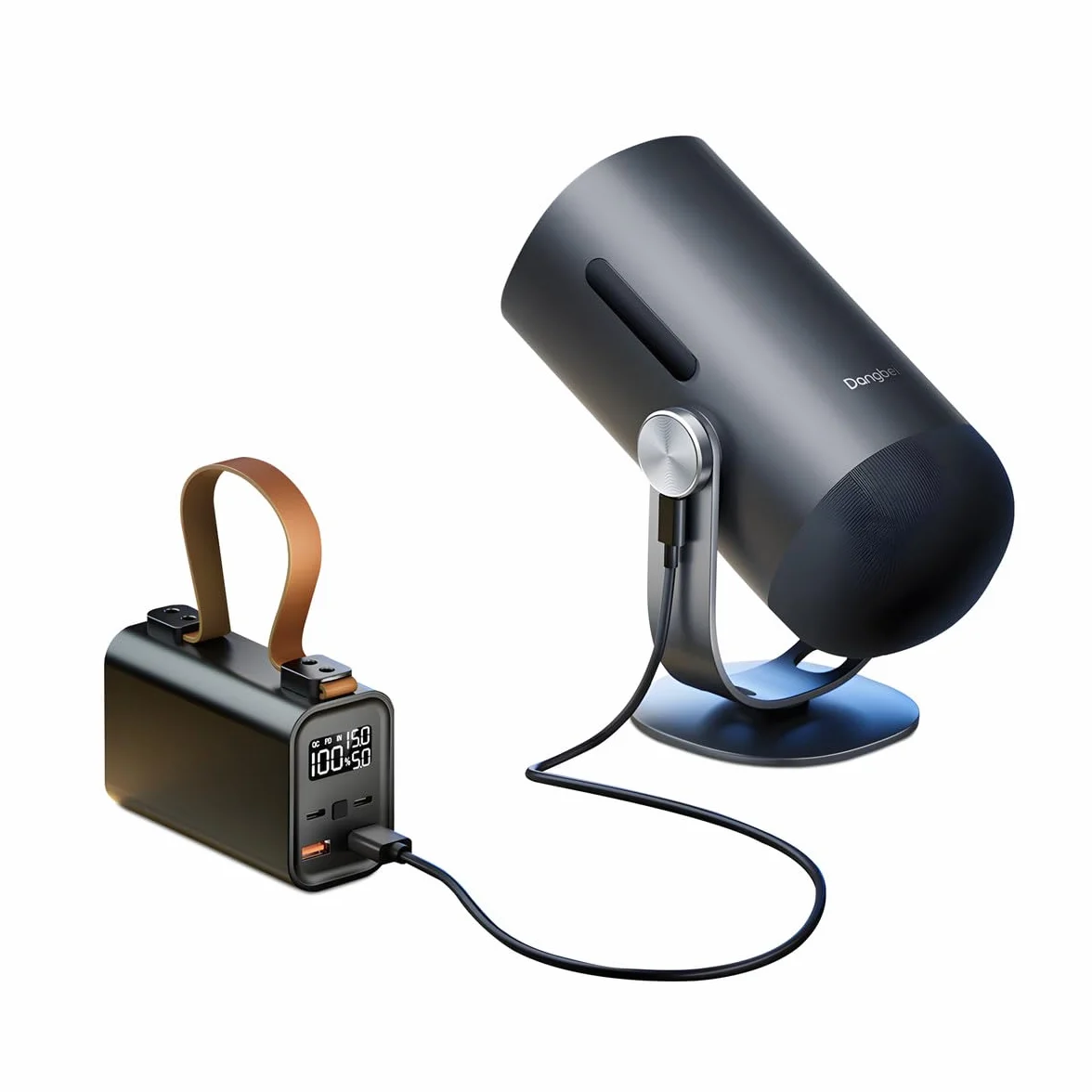 Dangbei Freedo Smart Full HD rzutnik z powerbankiem, przenośną konstrukcją i dopasowaniem obrazu AI do mobilnej rozrywki