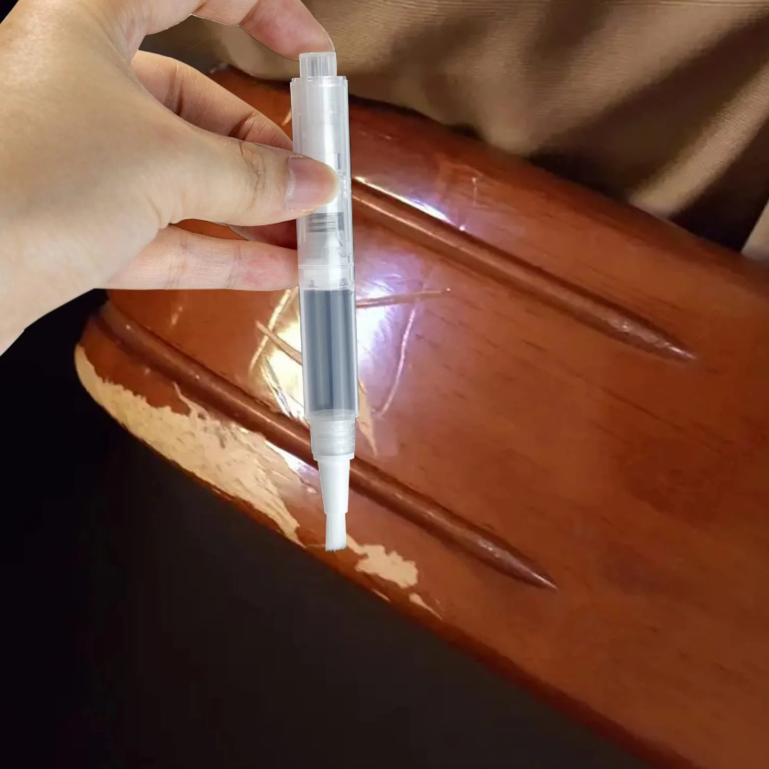 Touch Up Paint Brush Pen, Paint Pen Spackle Zestaw naprawczy do ściany, pisak do naprawy ścian wewnętrznych i przechowywania farby ze strzykawką