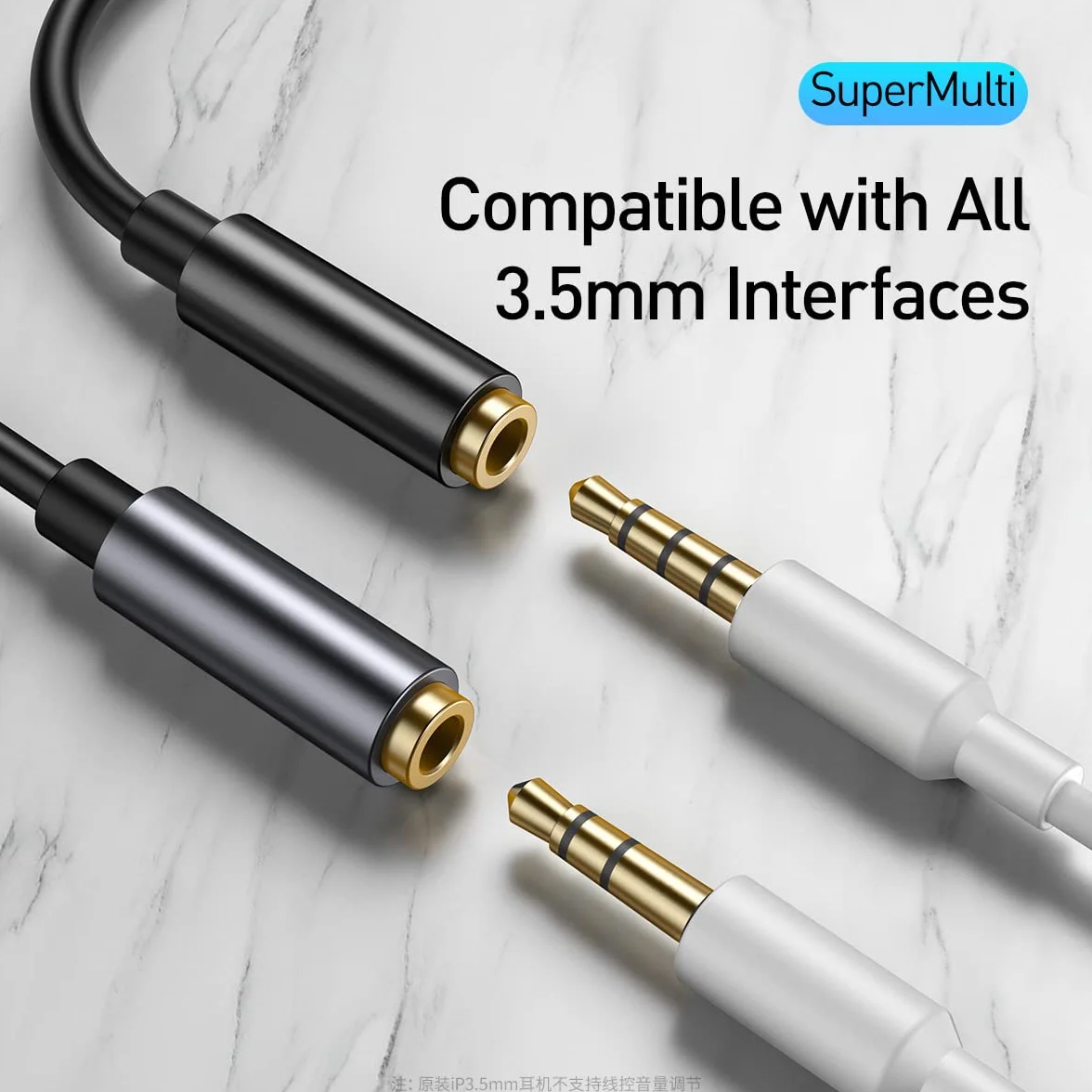 Adapter Baseus Type-C Male 3.5Mm Female Taśma
