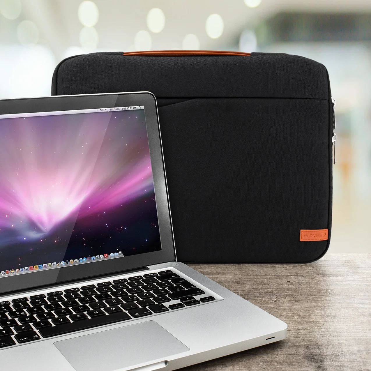 deleyCON Torba na Laptopa 14-15,6 cala Nylon Czarna