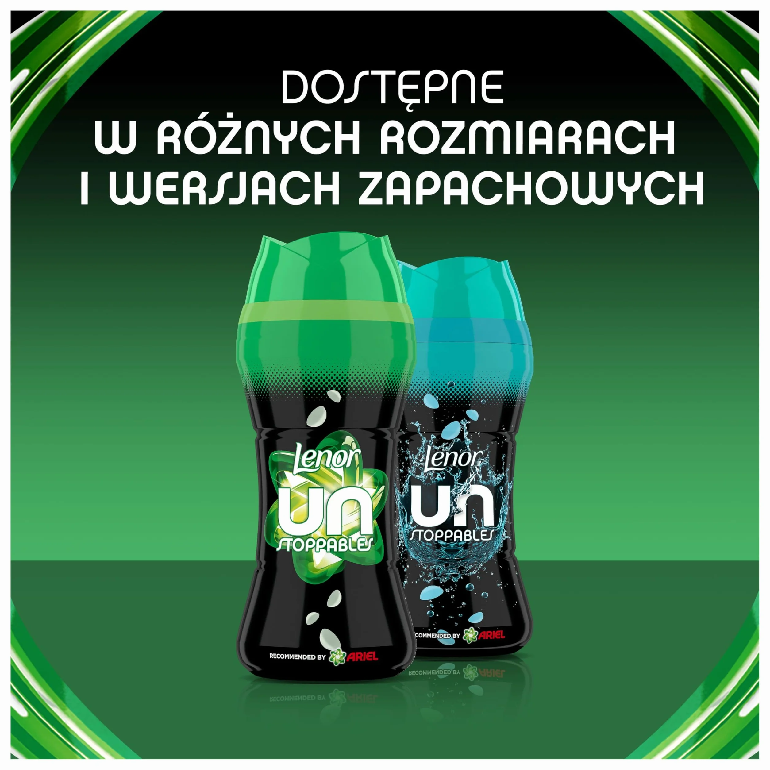 Lenor Unstoppables Scent of Ariel 195g, Perełki zapachowe zapewniają długotrwałą świeżość aż do kolejnego prania