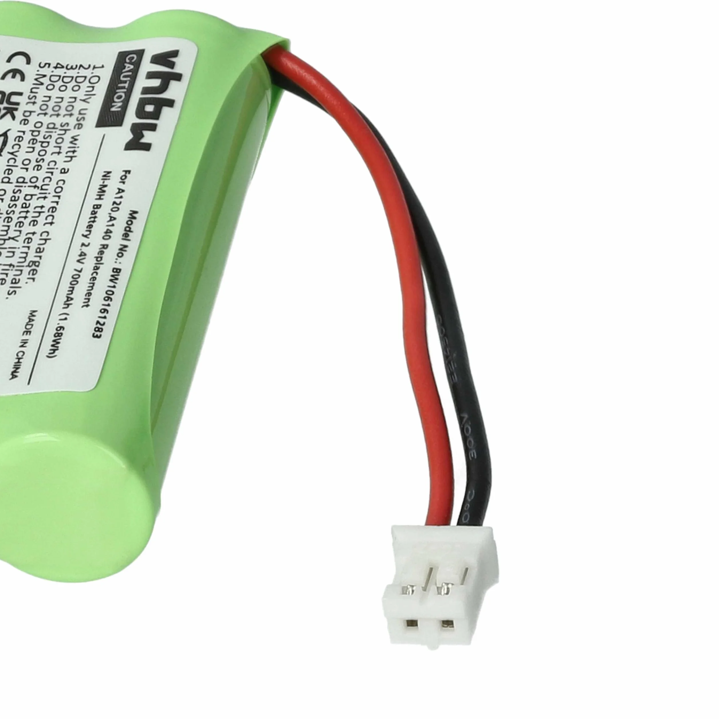 vhbw NiMH akumulator 700 mAh (2,4 V) kompatybilny z telefonem, stacjonarnym Siemens Gigaset AL110, AL110 Duo, AL110 Trio, AL110a, AL110a Duo, AL110a Trio zamiennik do C30852D1640X1.