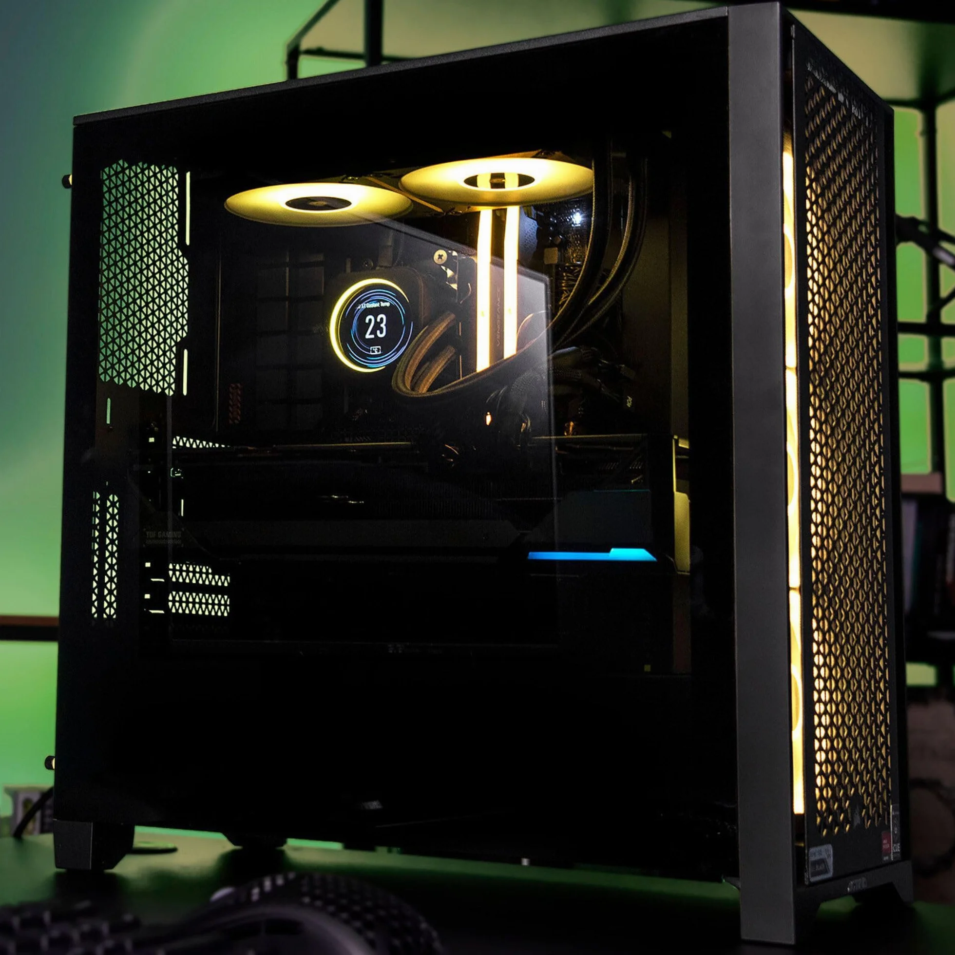 Komputer Actina Icue Ryzen 7 7800X3D 32 GB RAM 2 TB SSD AMD Radeon RX 7900 XT Windows 11 Czarny