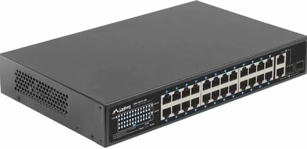 Lanberg Switch 24X 100MB DSP+ 2X Combo Rack 19" 250W