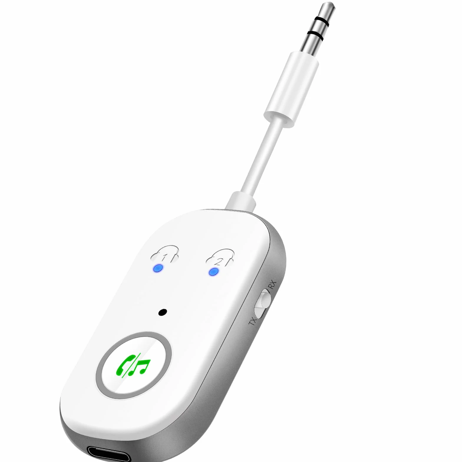 Adapter Bluetooth 5.3 2 w 1 Nadajnik Odbiornik AUX 3,5 mm do Telewizora Telefonu