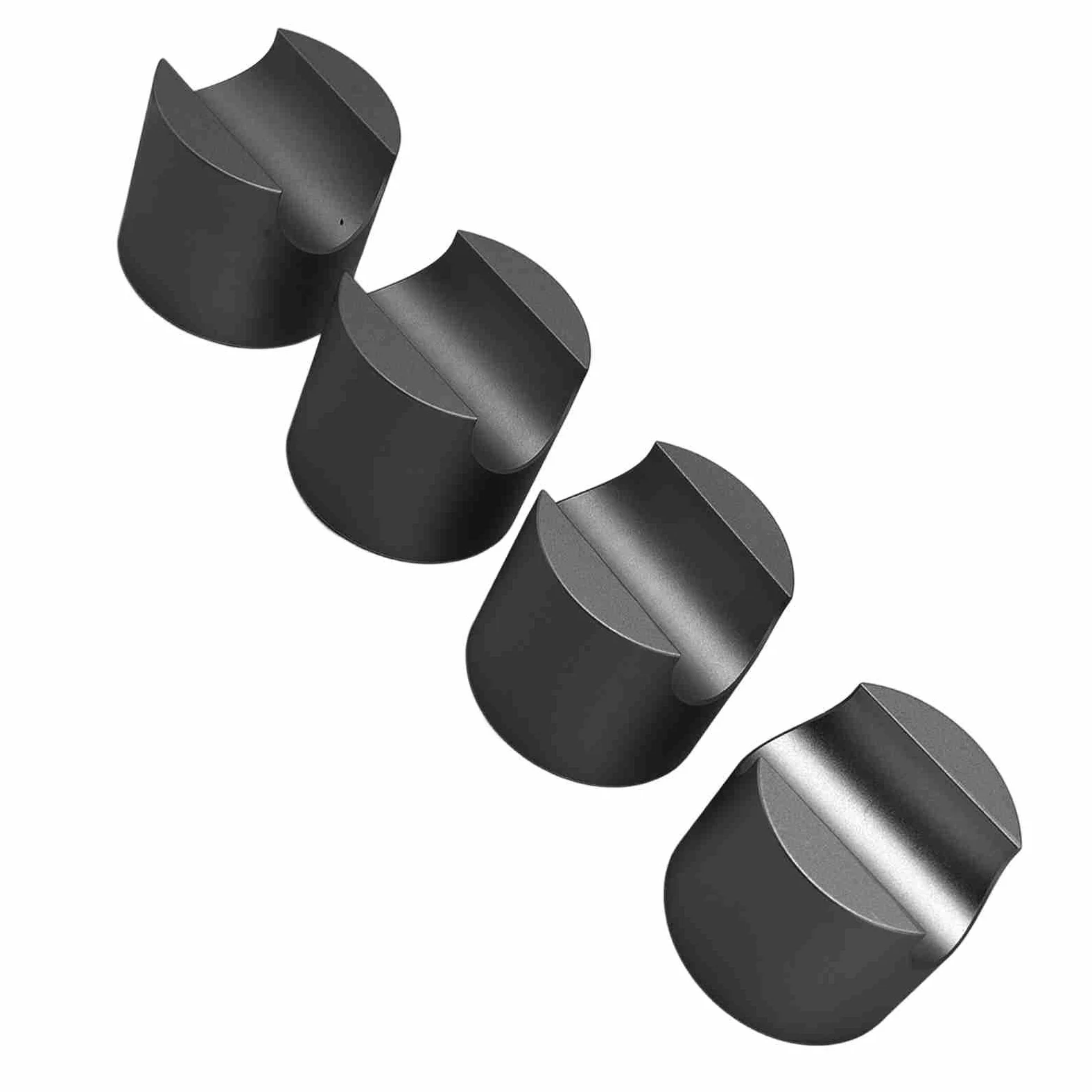 Zunate Aluminiowy Zacisk do Kabli, 4 szt. |Stabilizator Zaciskowy Przewodu Głośnikowego HiFi do Redukcji Wibracji Kina Domowego (BLACK)