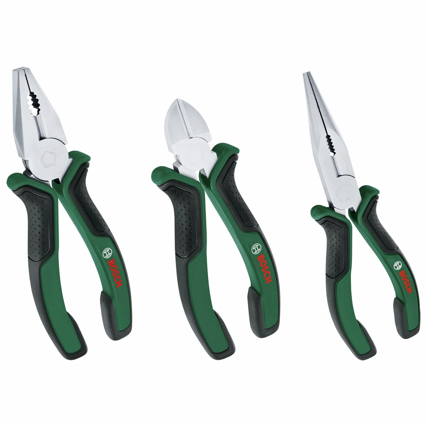Bosch 1600A02C0S Szczypce, Zielony/Czarny, 3 Sztuki