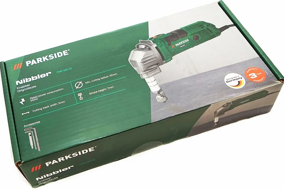 PARKSIDE® PMK 550 nożyce do cięcia blachy Zestaw z brelokiem