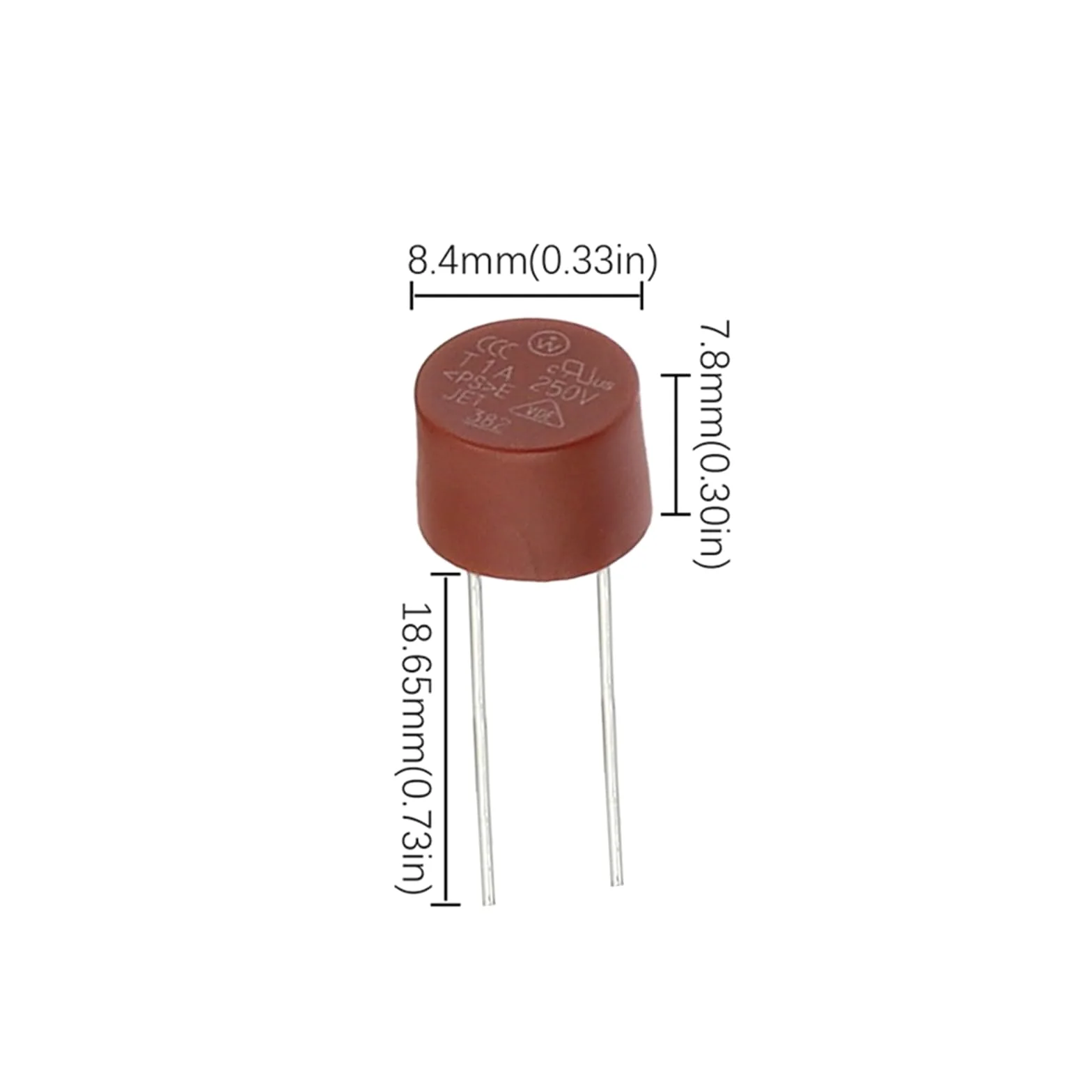 10 sztuk bezpieczników płaskich, okrągłych, 500 mA, 1 A, 2 A, 2,5 A, 3,15 A, 4 A, 5 A, 6,3 A, 8 A, 10 A, 250 V, 382 T2A, płyta zasilająca TV LCD (T3,15 A)