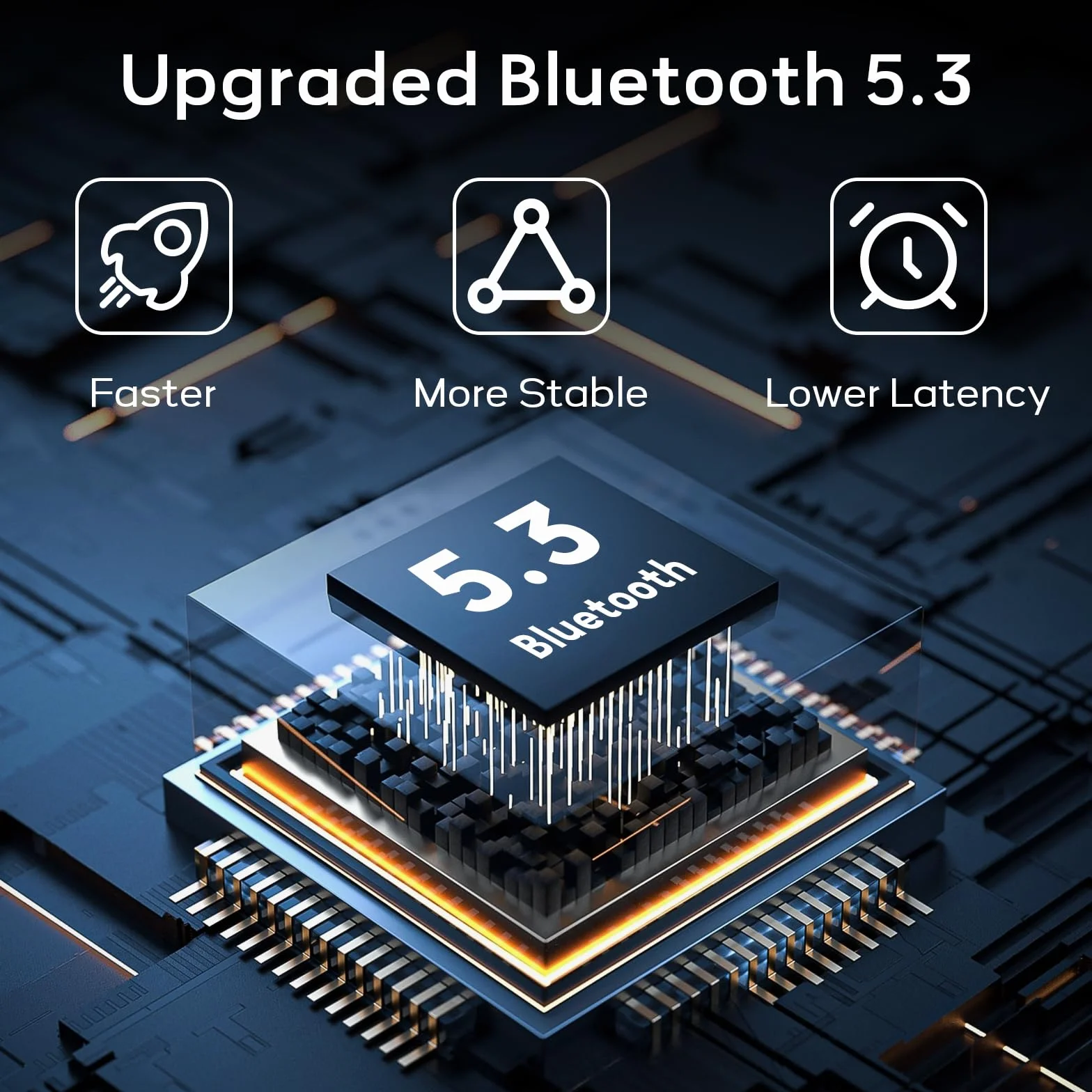 Tobfit Adapter USB Aux Bluetooth 5.3 Jack 3,5 mm AUX odbiornik jack do rozmów telefonicznych i bezprzewodowej muzyki do samochodu z portem USB, głośnikiem, wzmacniaczem