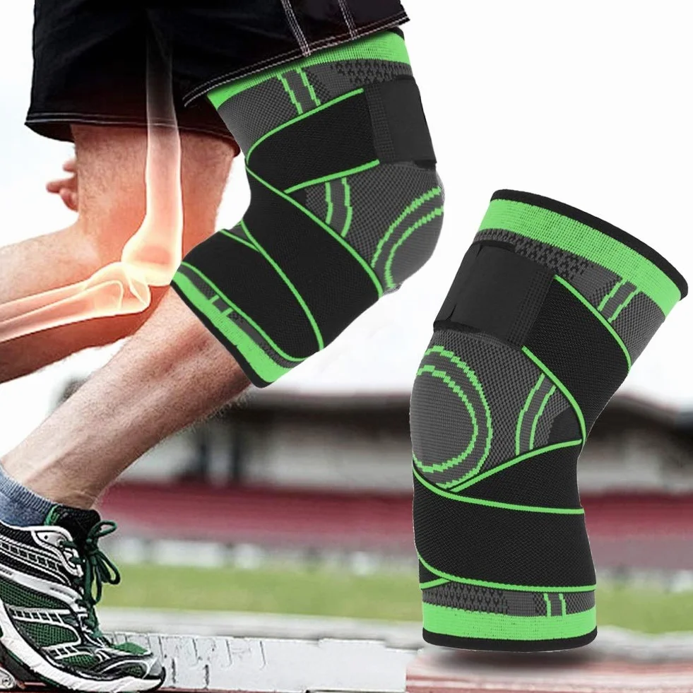 DEWIN Wsparcie Kolana, 3D Tkactwo Sportowe Ciśnieniowe Nakolannik Wsparcie Orteza Orteza Ciśnieniowa Ochrona przed urazami (rozmiar: M (35-40 cm))