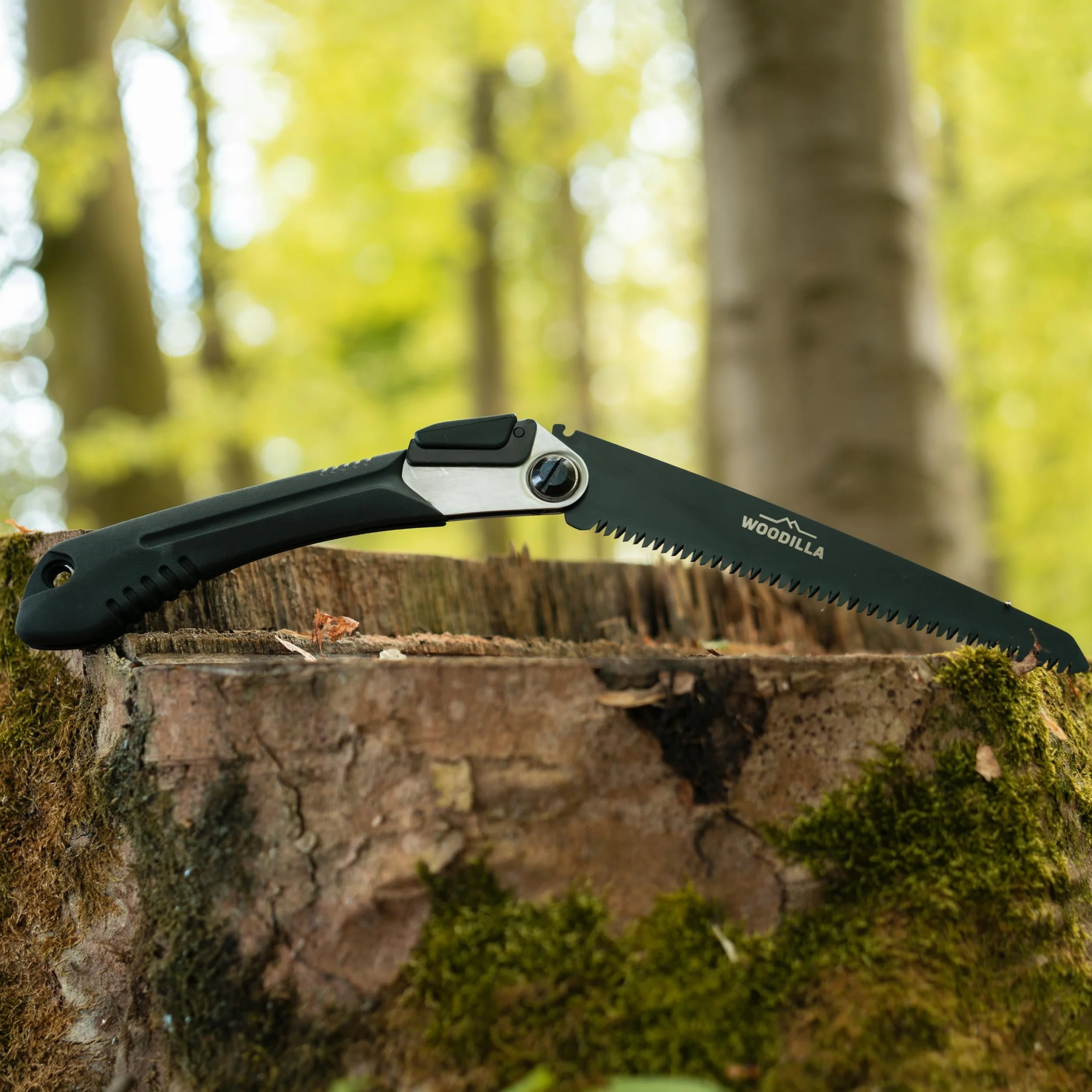 Zewnętrzna ręczna klappsäge von Woodilla - Handsäge, ergonomiczna składana Säge für den Garten, Multifunktionssäge mit stabiler Klinge (21 cm)