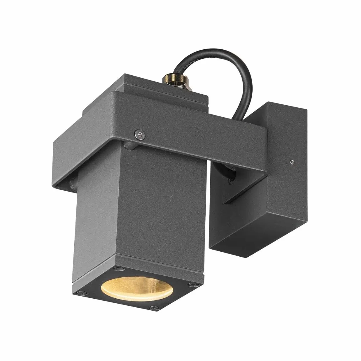 SLV THEO BRACKET Natynkowa Lampa Ścienna i Sufitowa LED GU10 IP65 7W Antracytowa