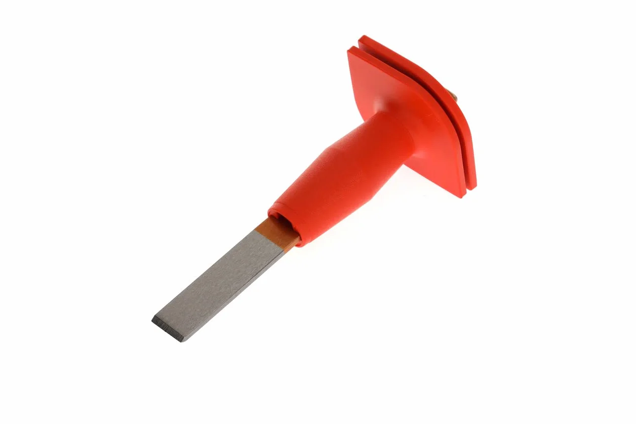 GEDORE Dłuto, dłuto łupujące z osłoną dłoni, kąt końcówki 60°, ostrze 26 mm szerokości, 240 mm długości, stal hartowana, 104 HS